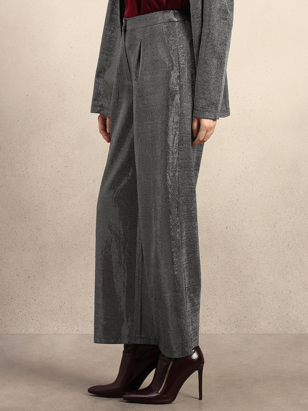 Self-Design Straight Fit Pants