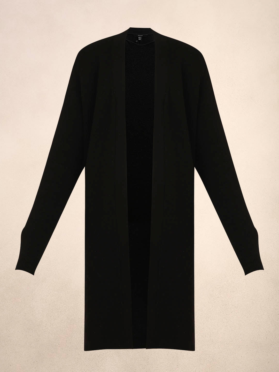 Long Front Open Cardigan