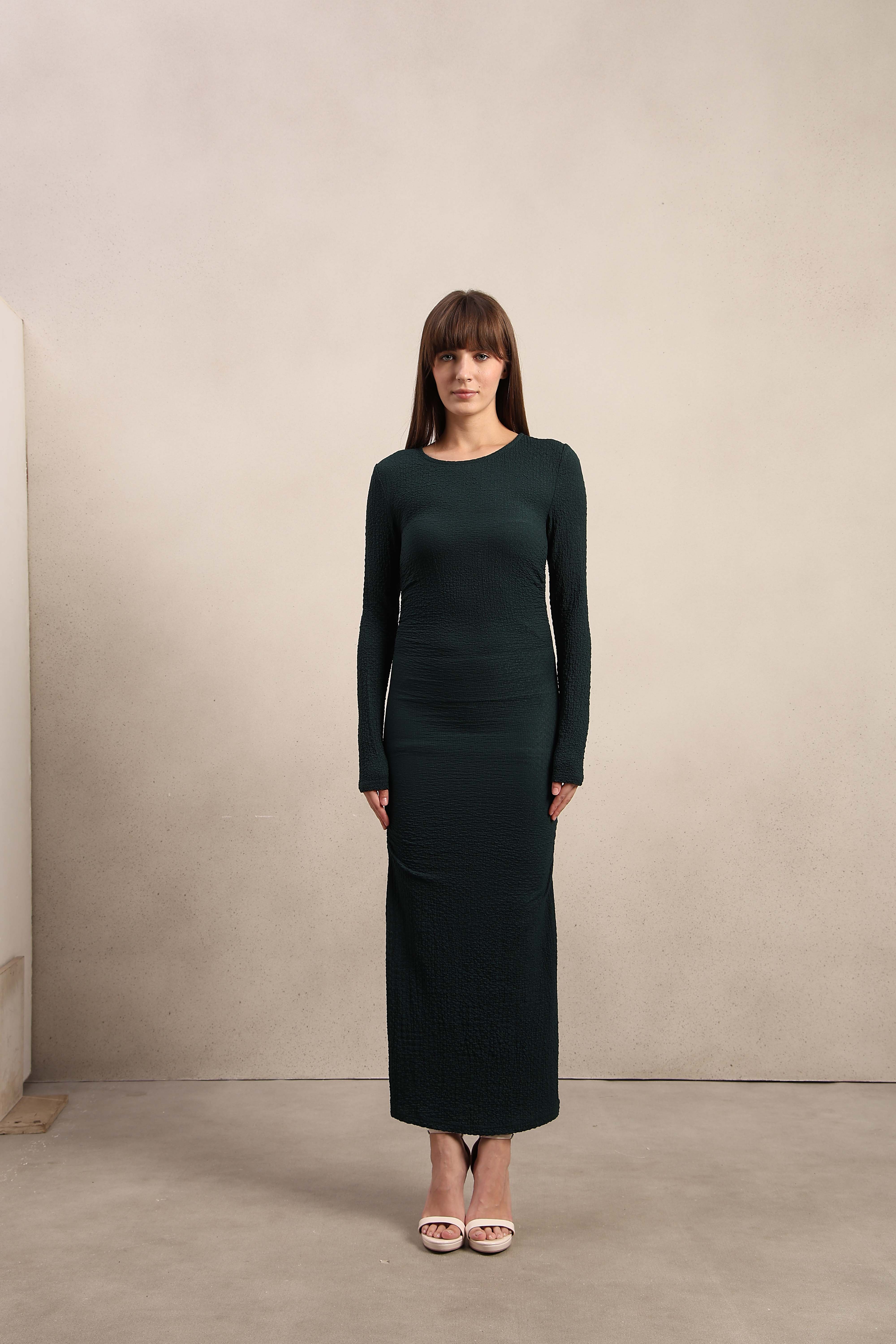 Bodycon Full Sleeves Maxi Dress