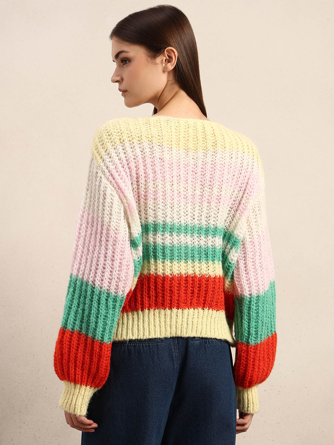 Multi-Colour Boatneck SWEATER