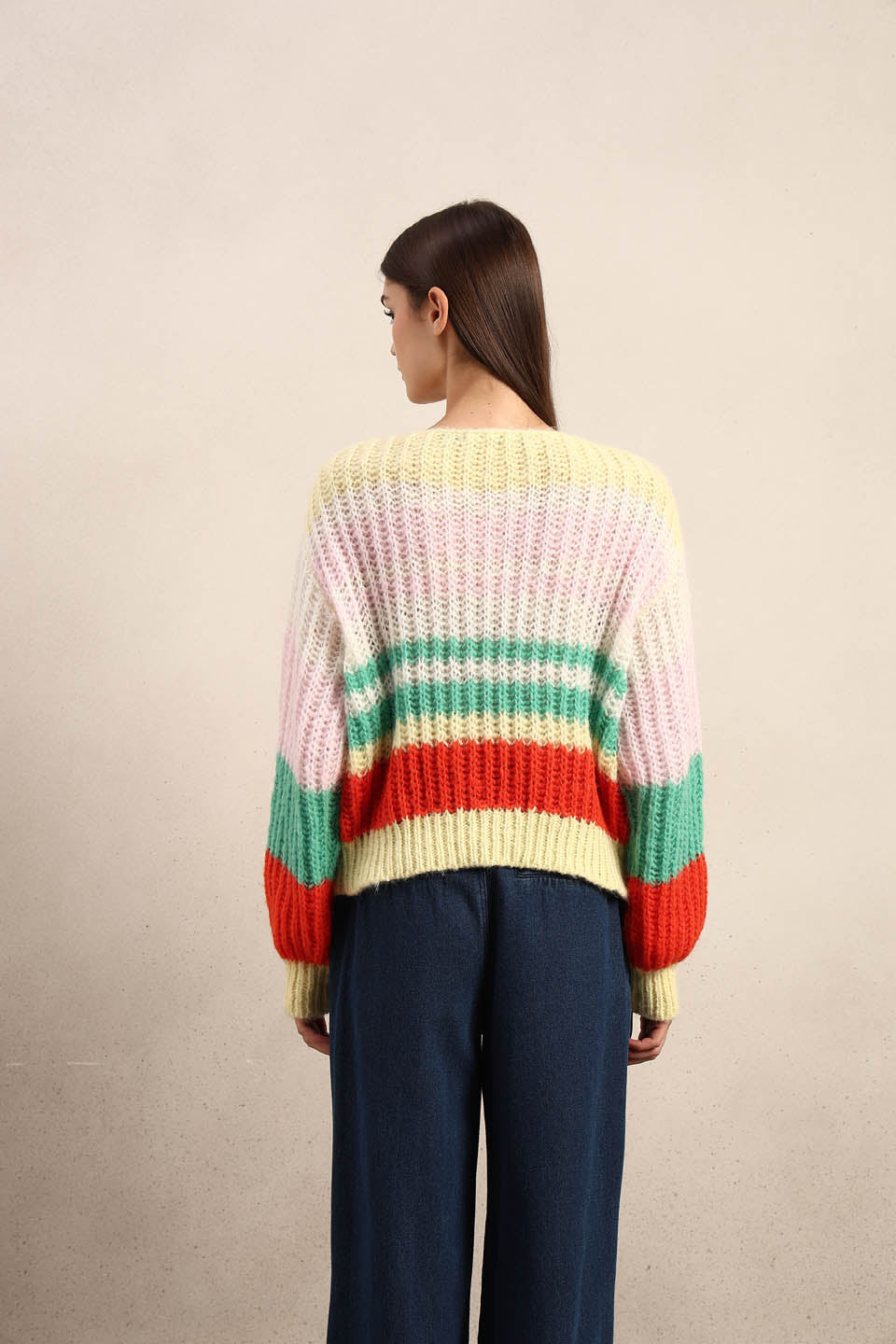 Multi-Colour Boatneck SWEATER