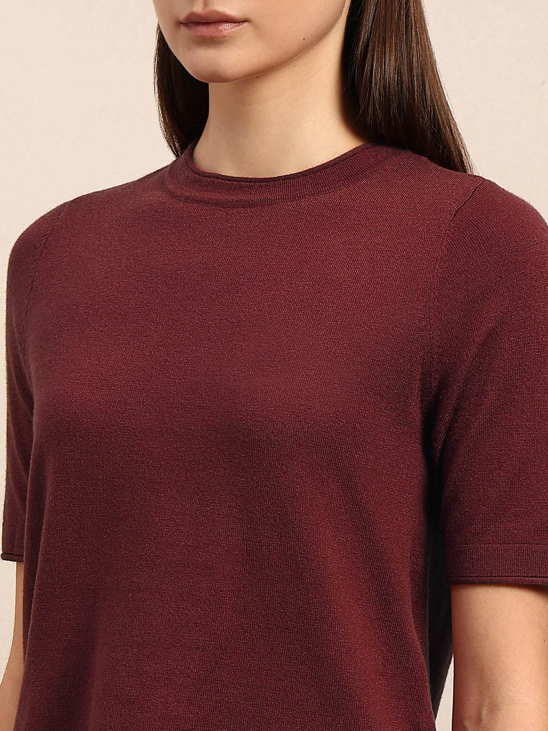 Short Sleeves O-Neck Pullover