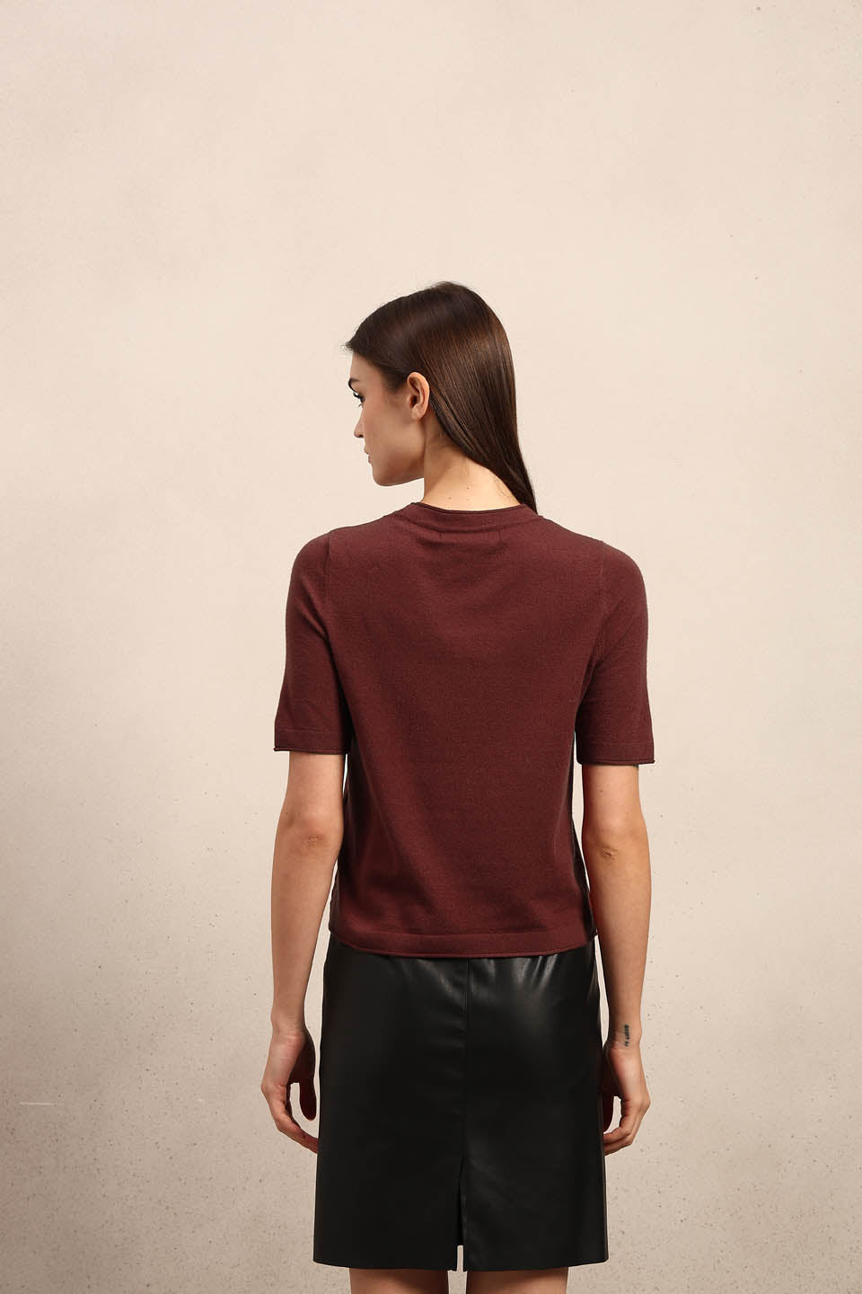 Short Sleeves O-Neck Pullover