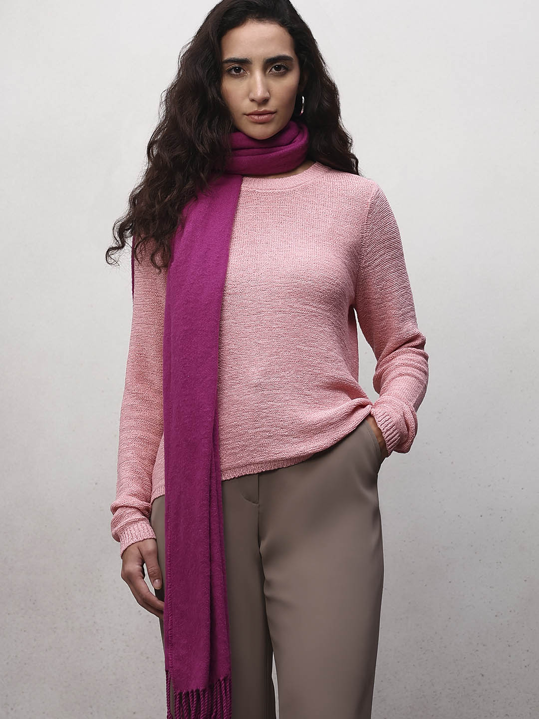 Pink Knitted Pullover