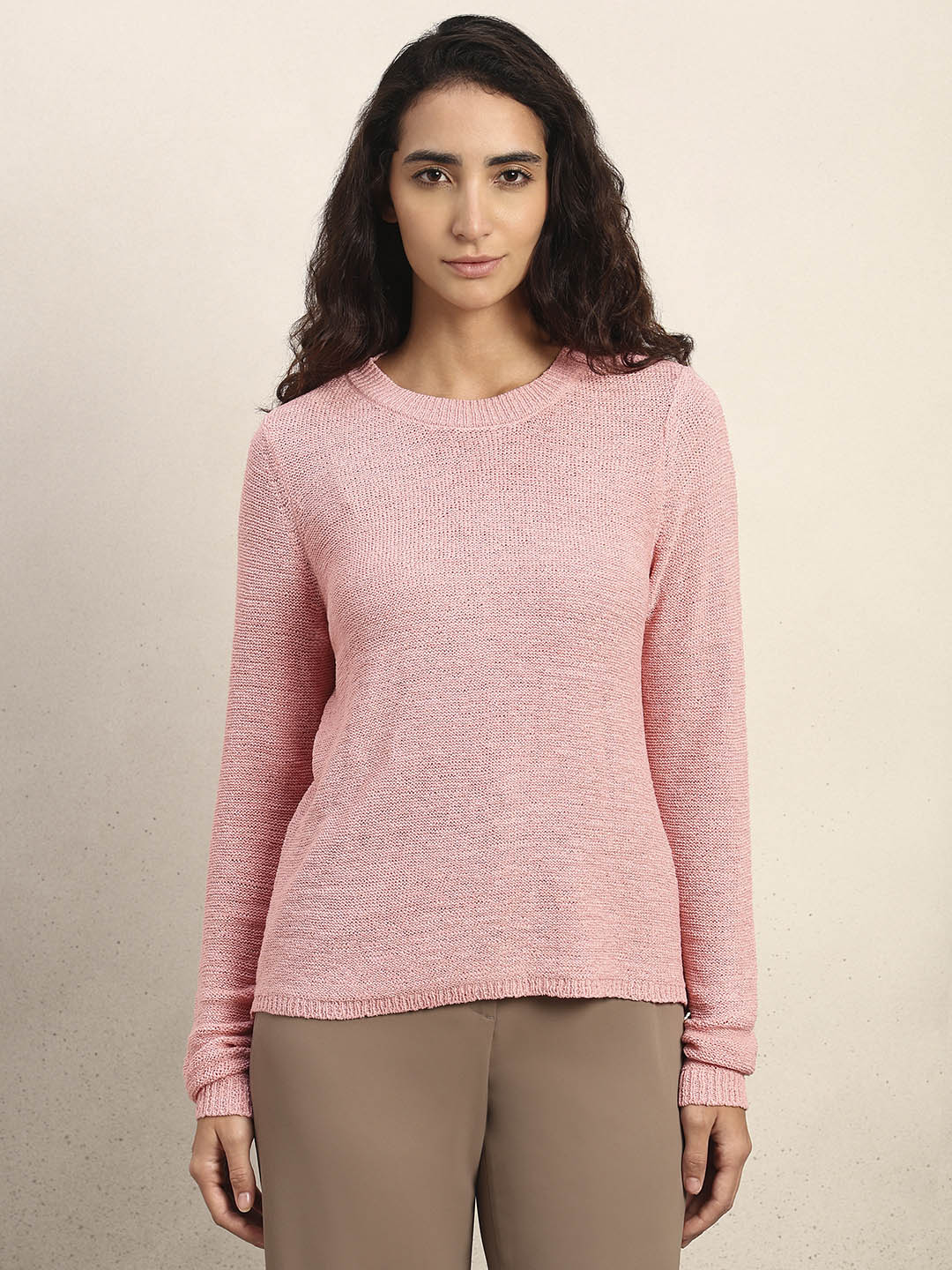 Pink Knitted Pullover