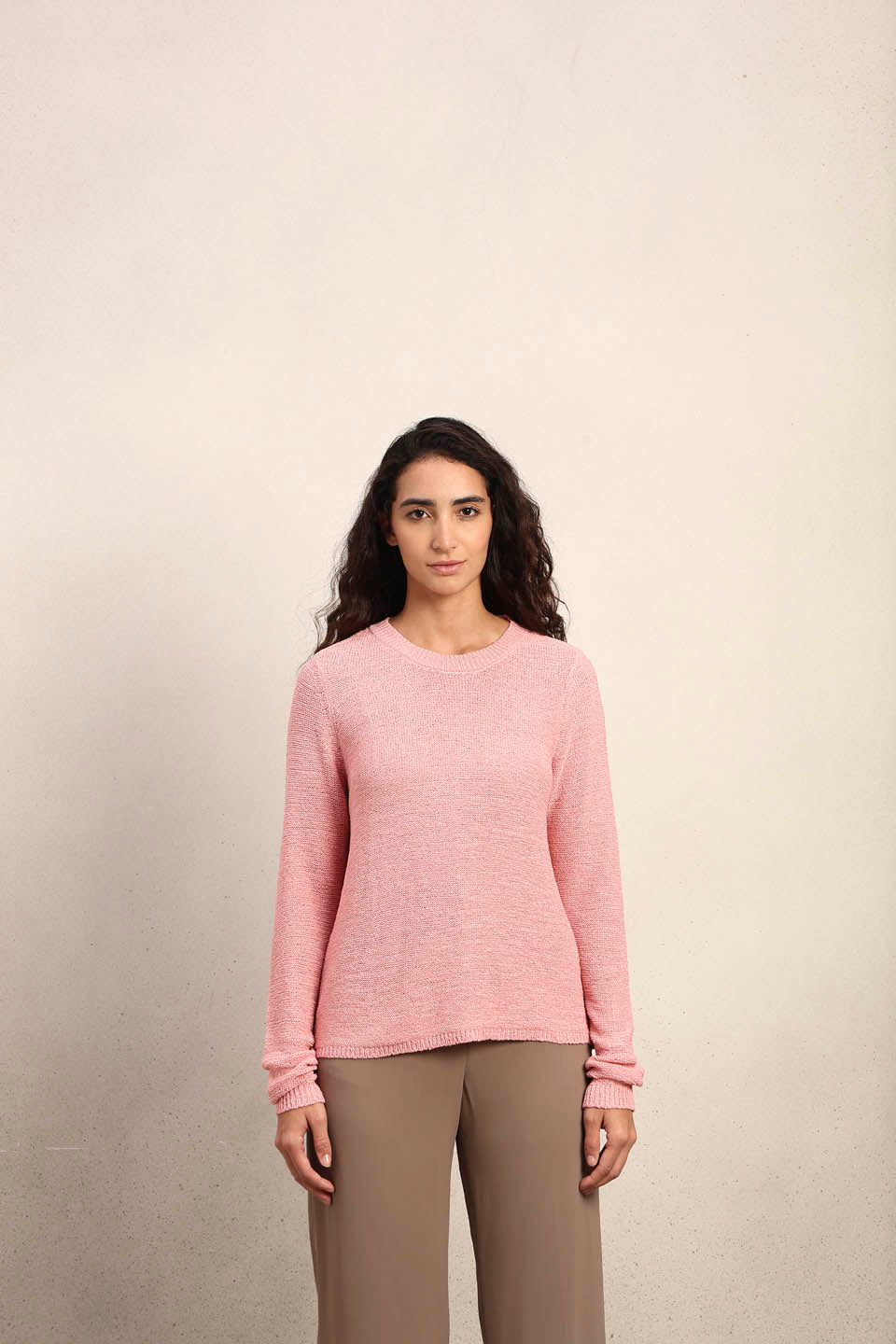 Pink Knitted Pullover