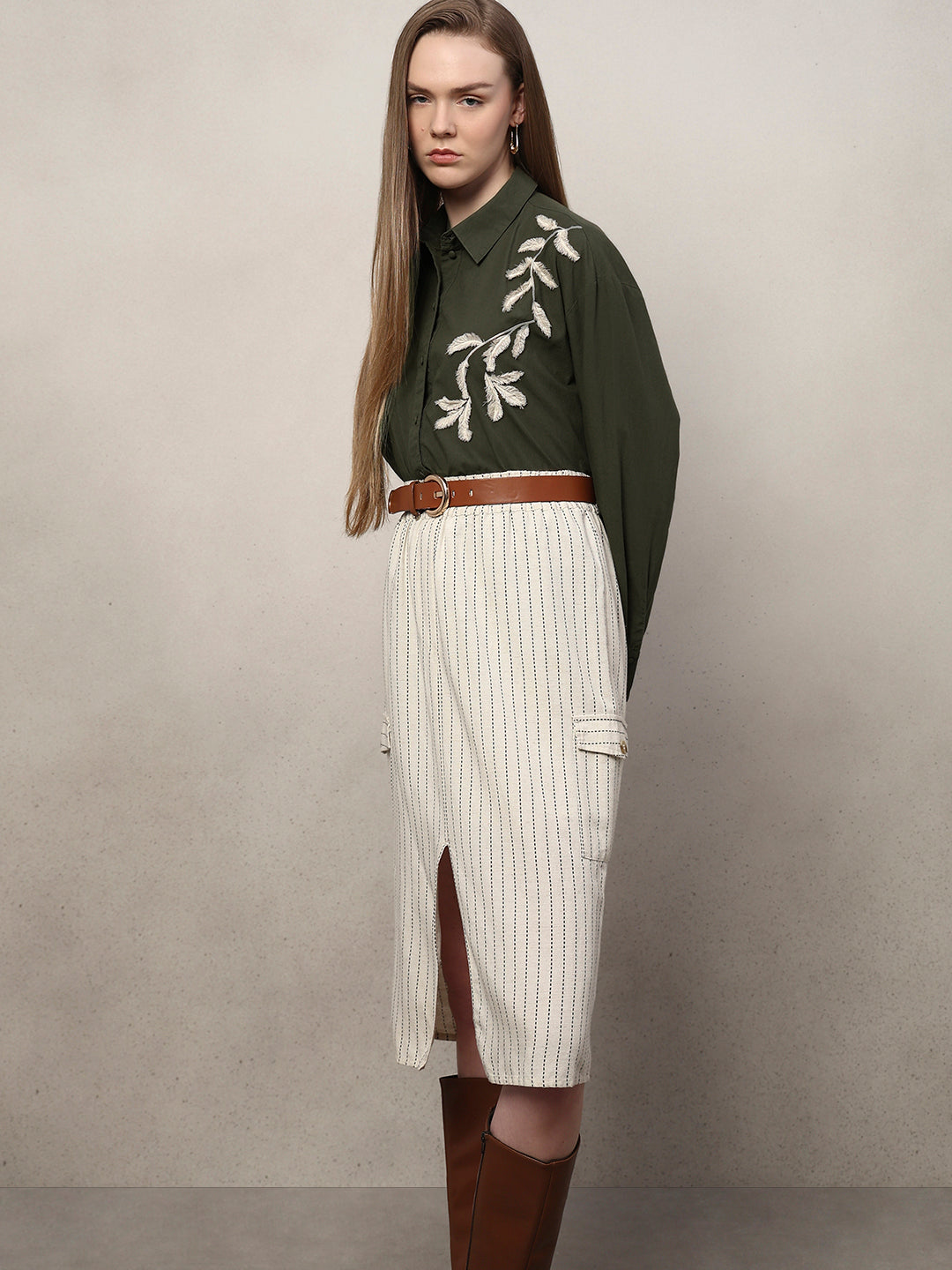 Organic Cotton Embroidered Shirt