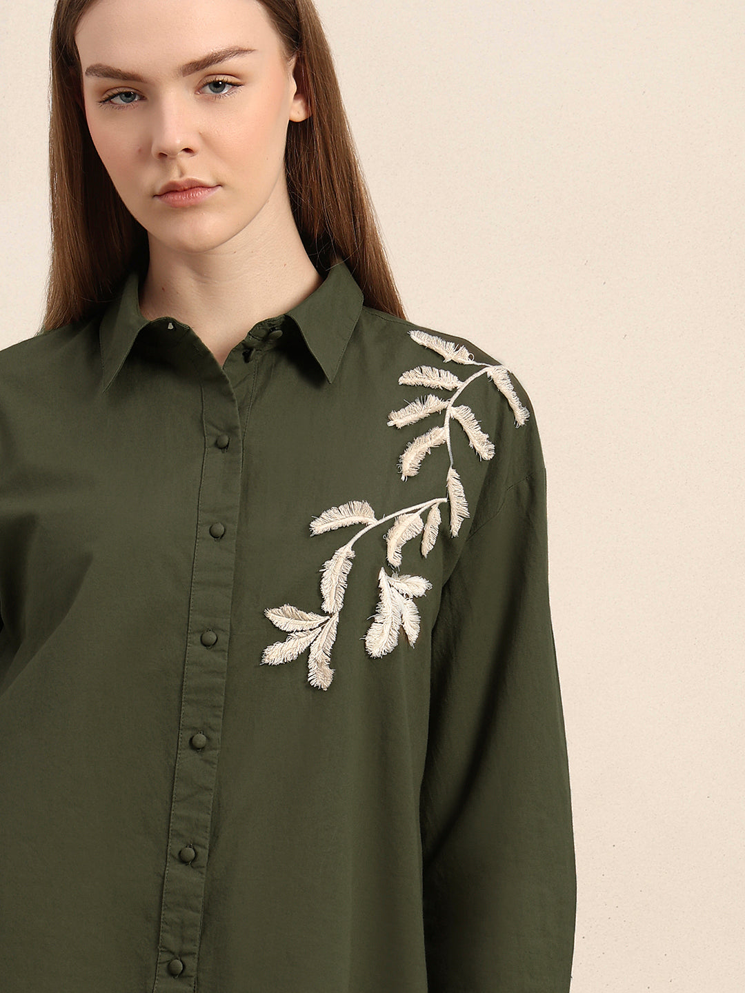 Organic Cotton Embroidered Shirt