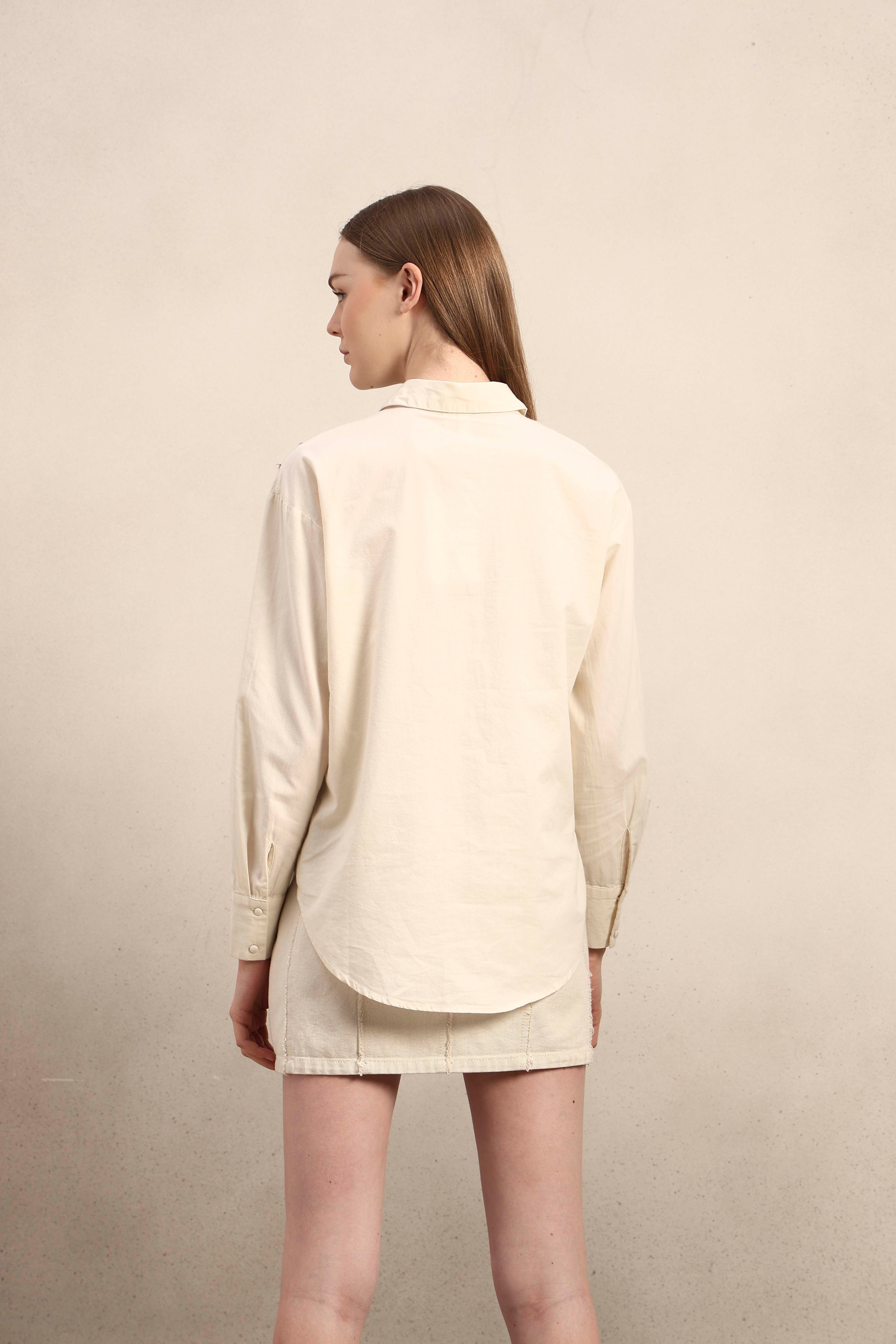 Embroidered Button Down Shirt