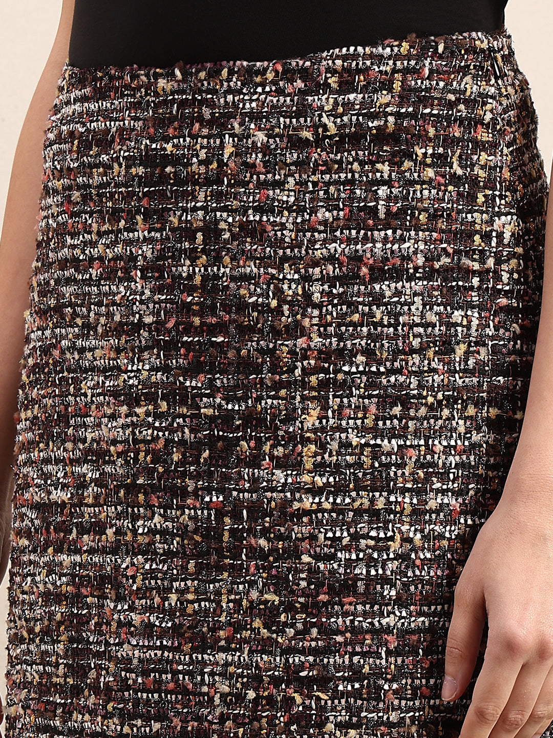 Printed Mini Pencil Skirt