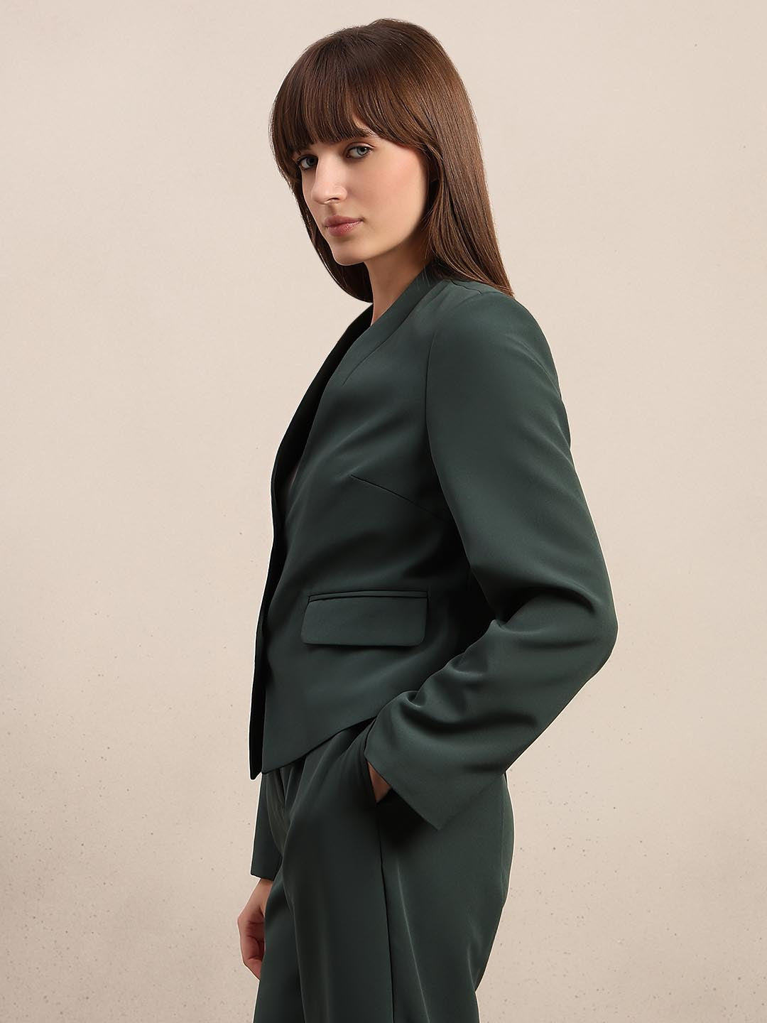 Dark Green Tailored Blazer