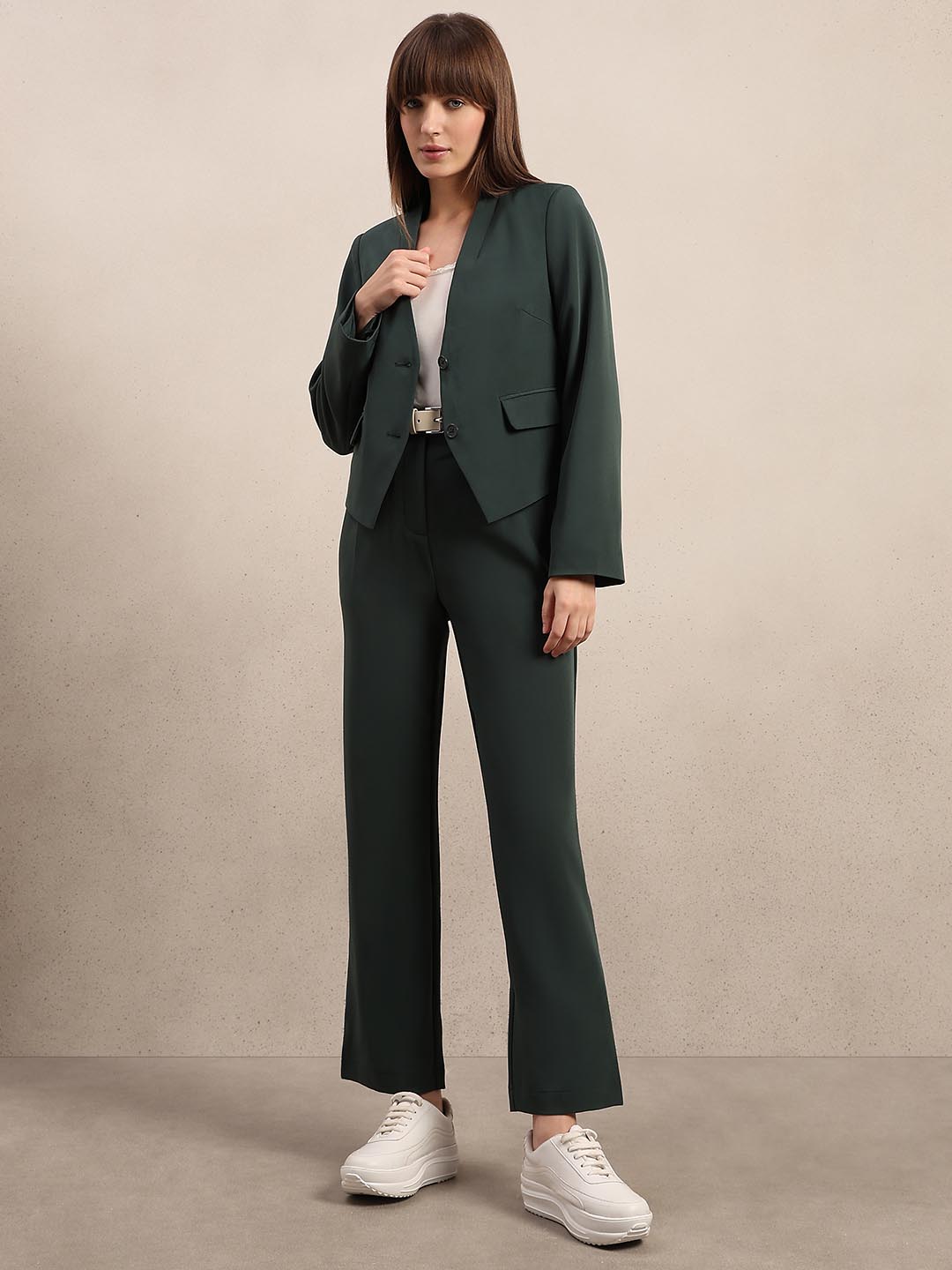 Dark Green Tailored Blazer