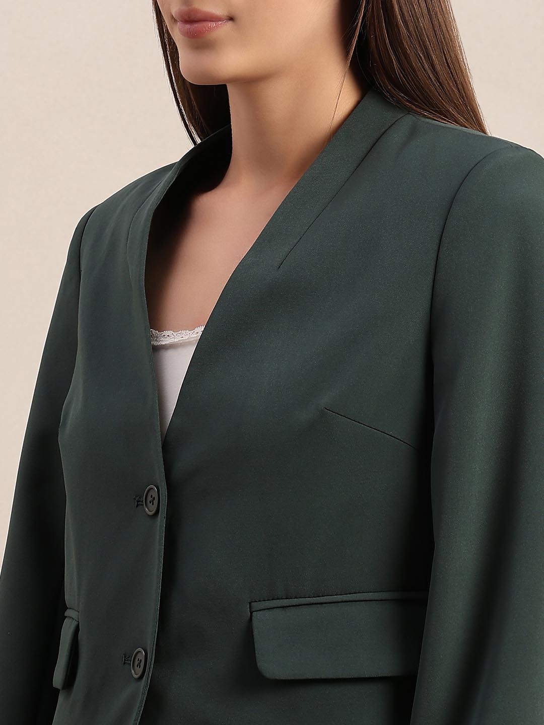 Dark Green Tailored Blazer