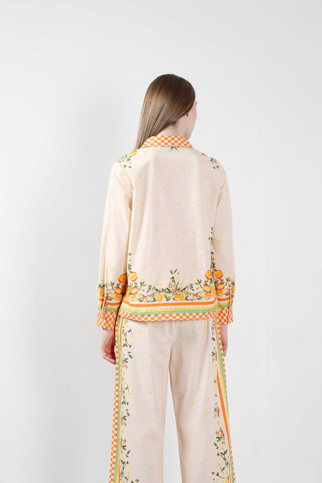 Vero Moda Yellow Printed Cotton Shirt