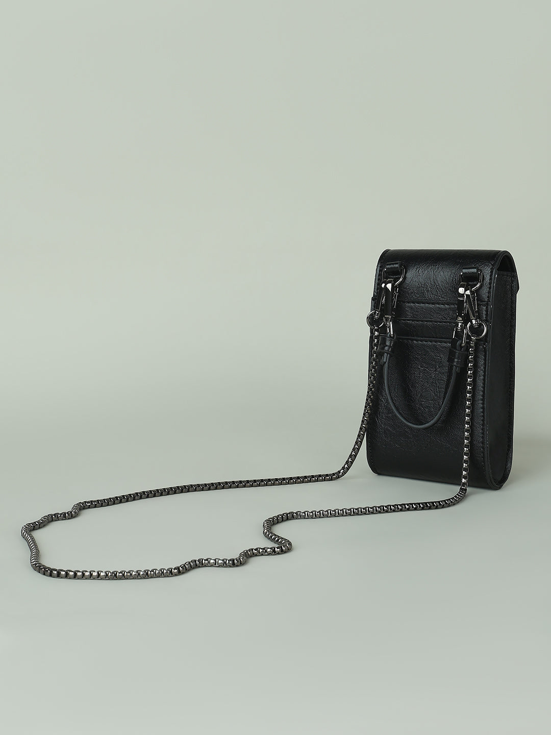 Black Chain Strap Sling Bag