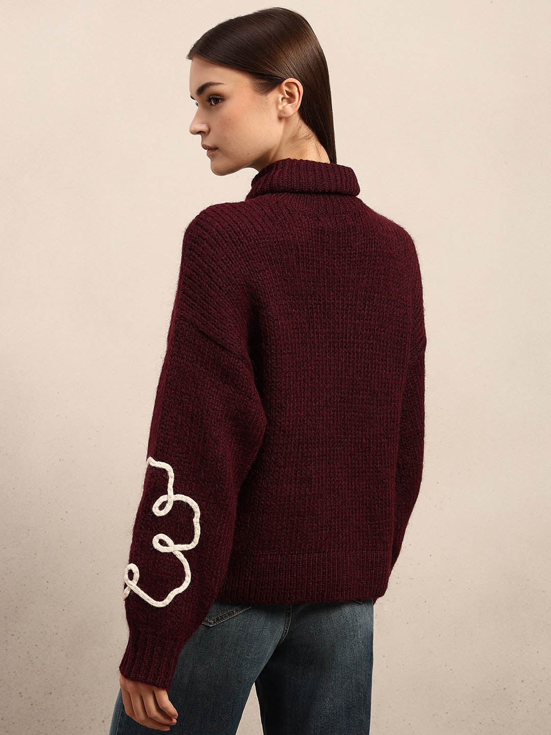 Embroidered Rollneck Sweater