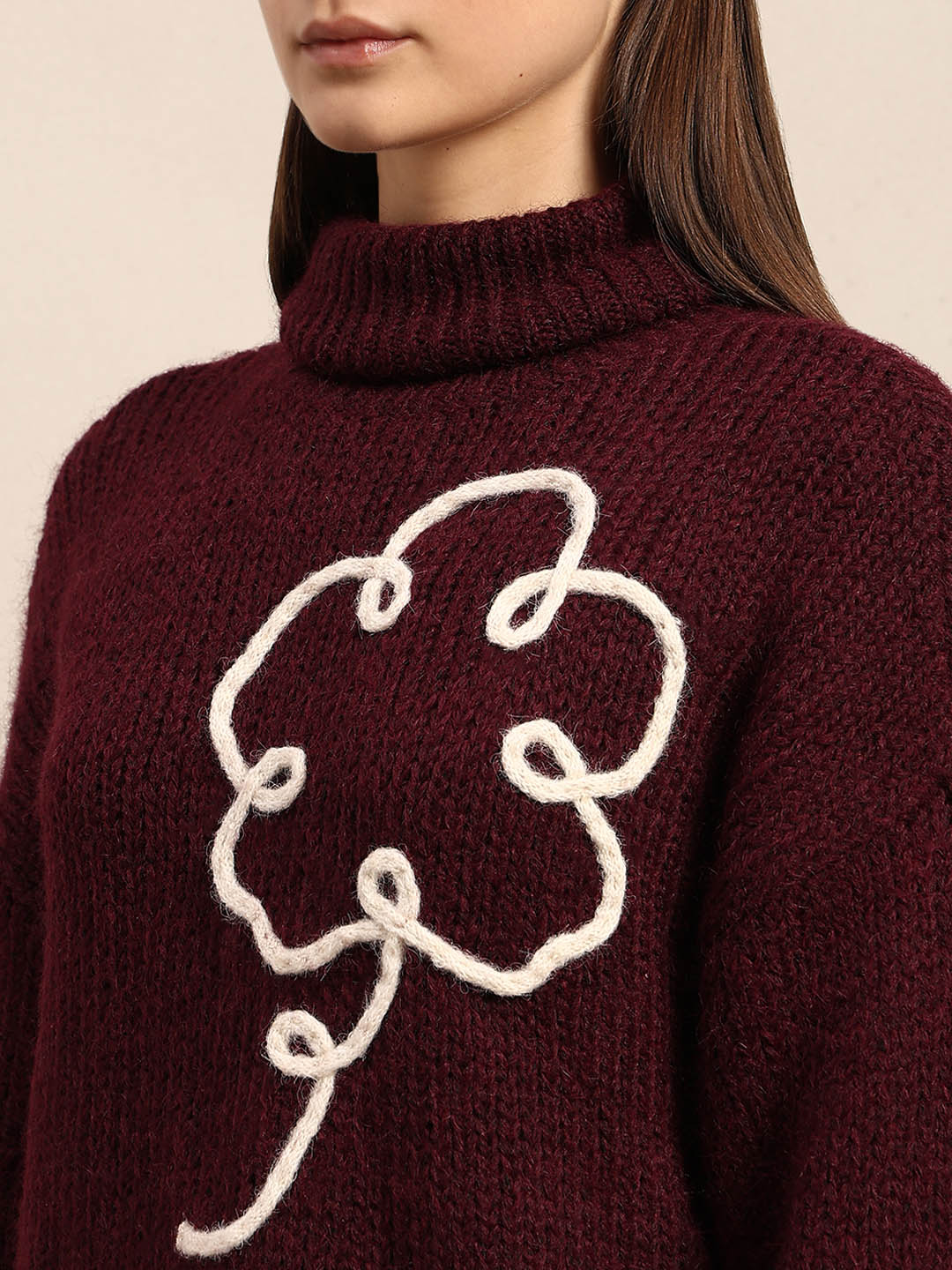 Embroidered Rollneck Sweater