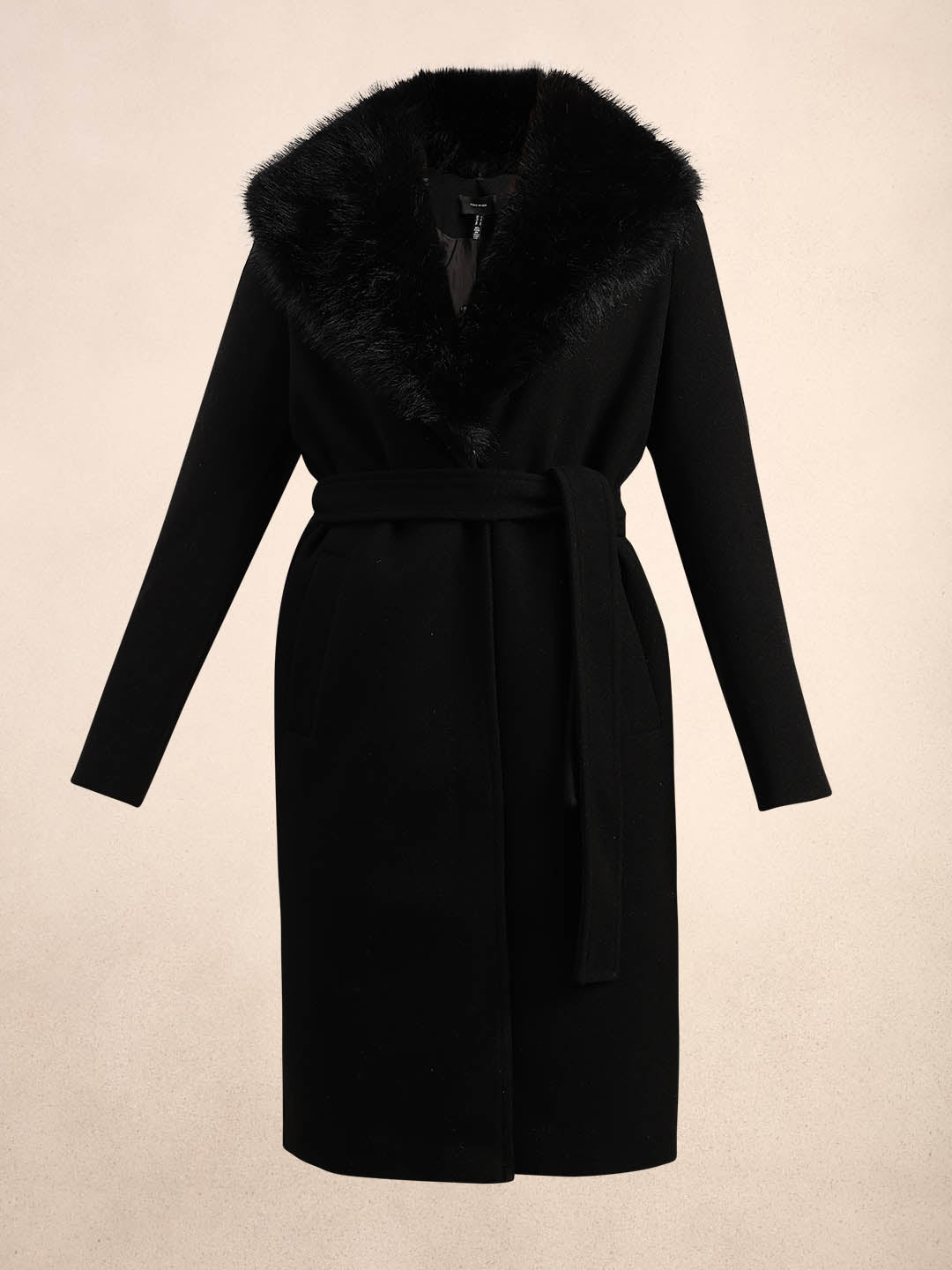 Black Belted Long Coat