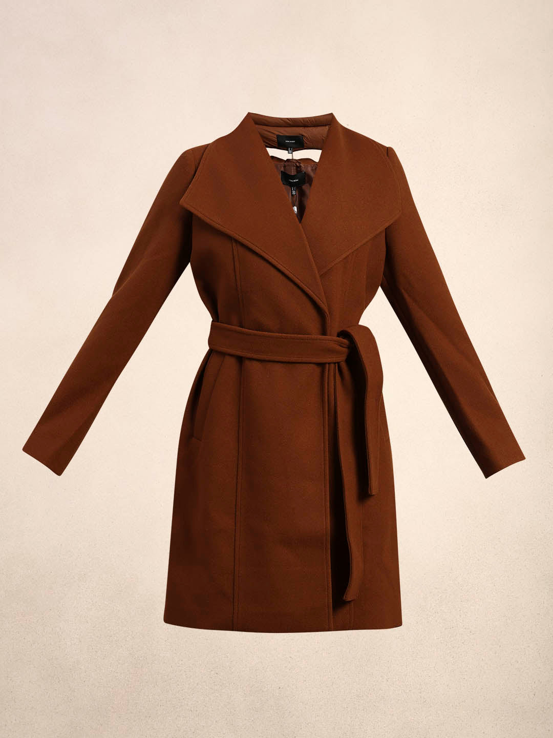 Brown Belted Coat