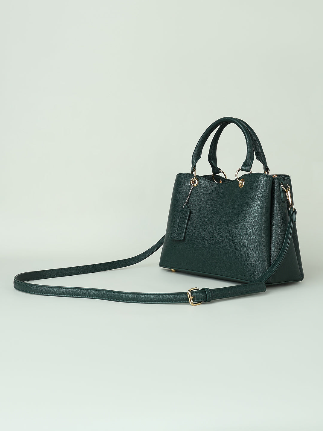 Green Detachable Strap Handbag