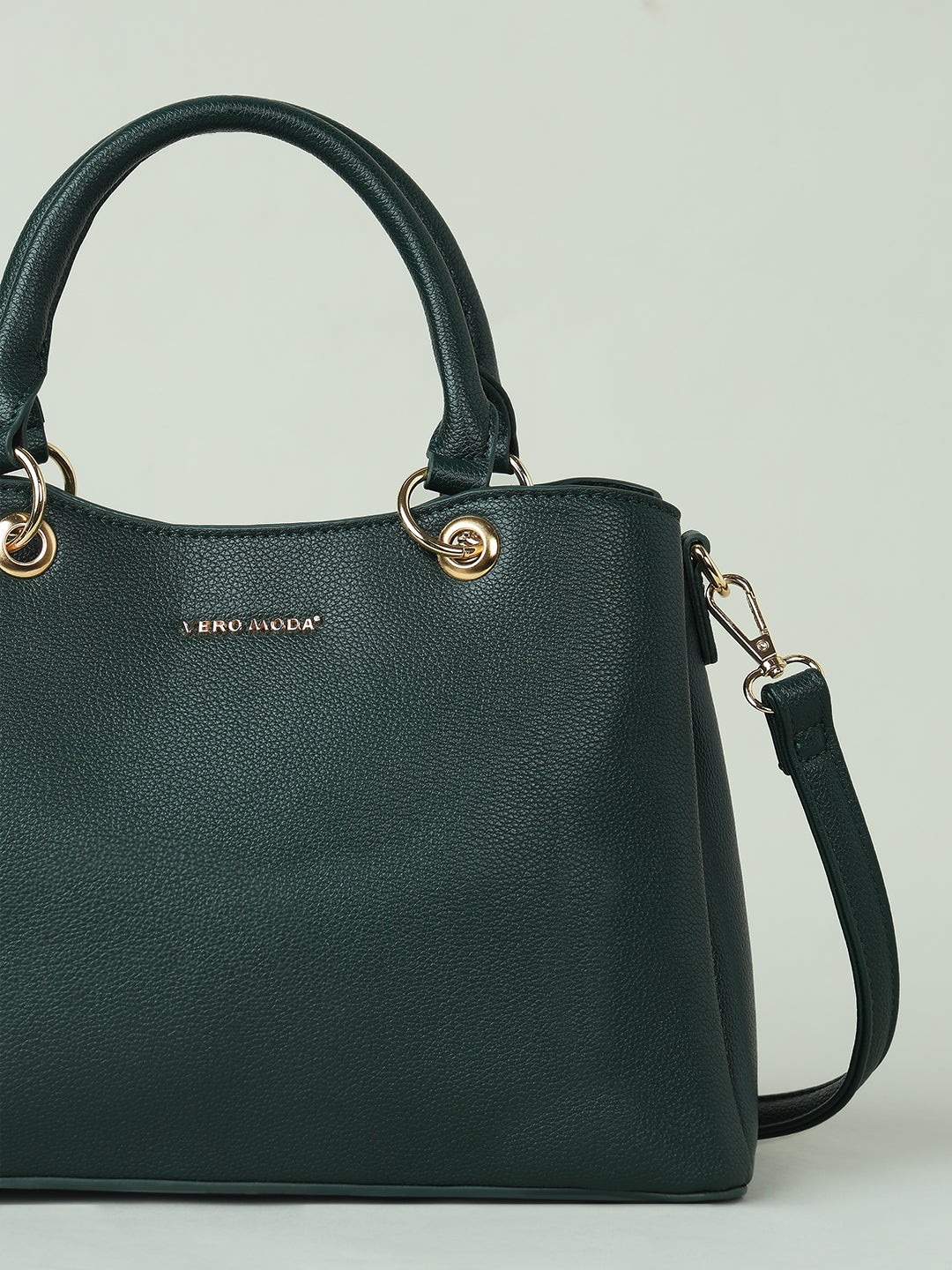 Green Detachable Strap Handbag