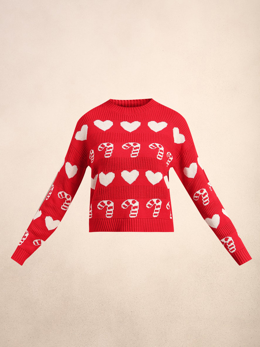 Candy Cane O-Neck Pullover