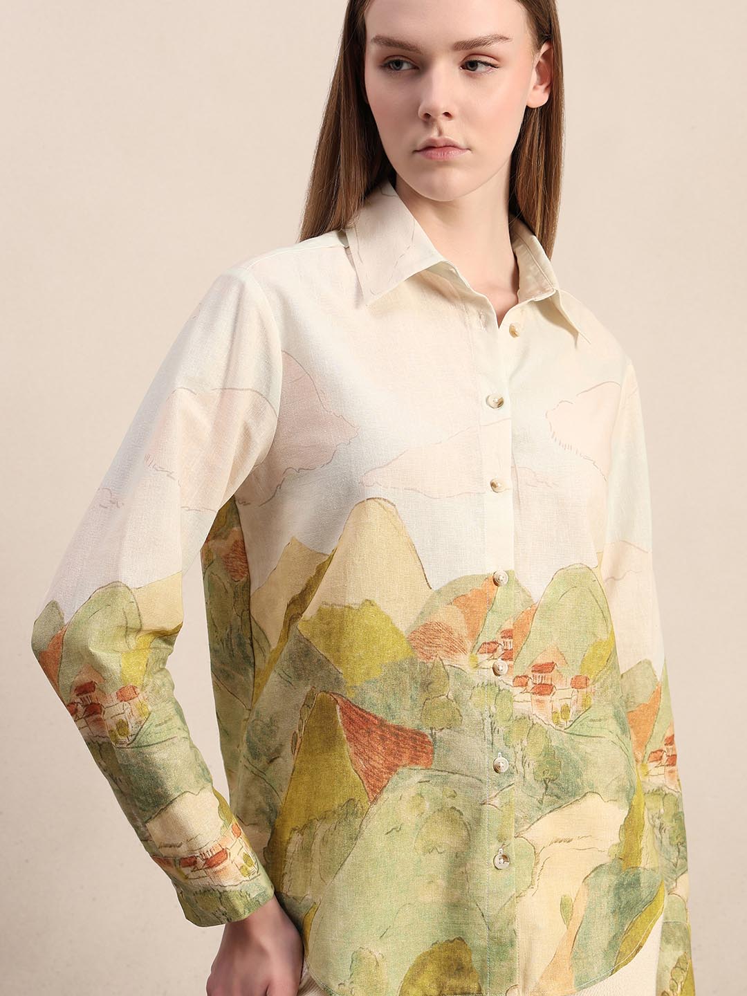 Off-White Landscape Print Shirt