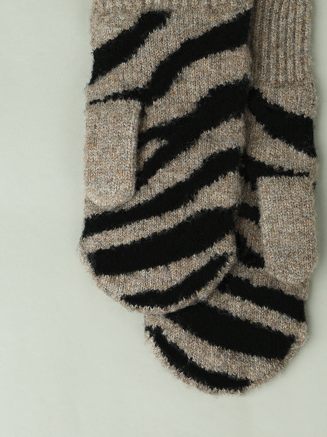 Zebra Print Mittens