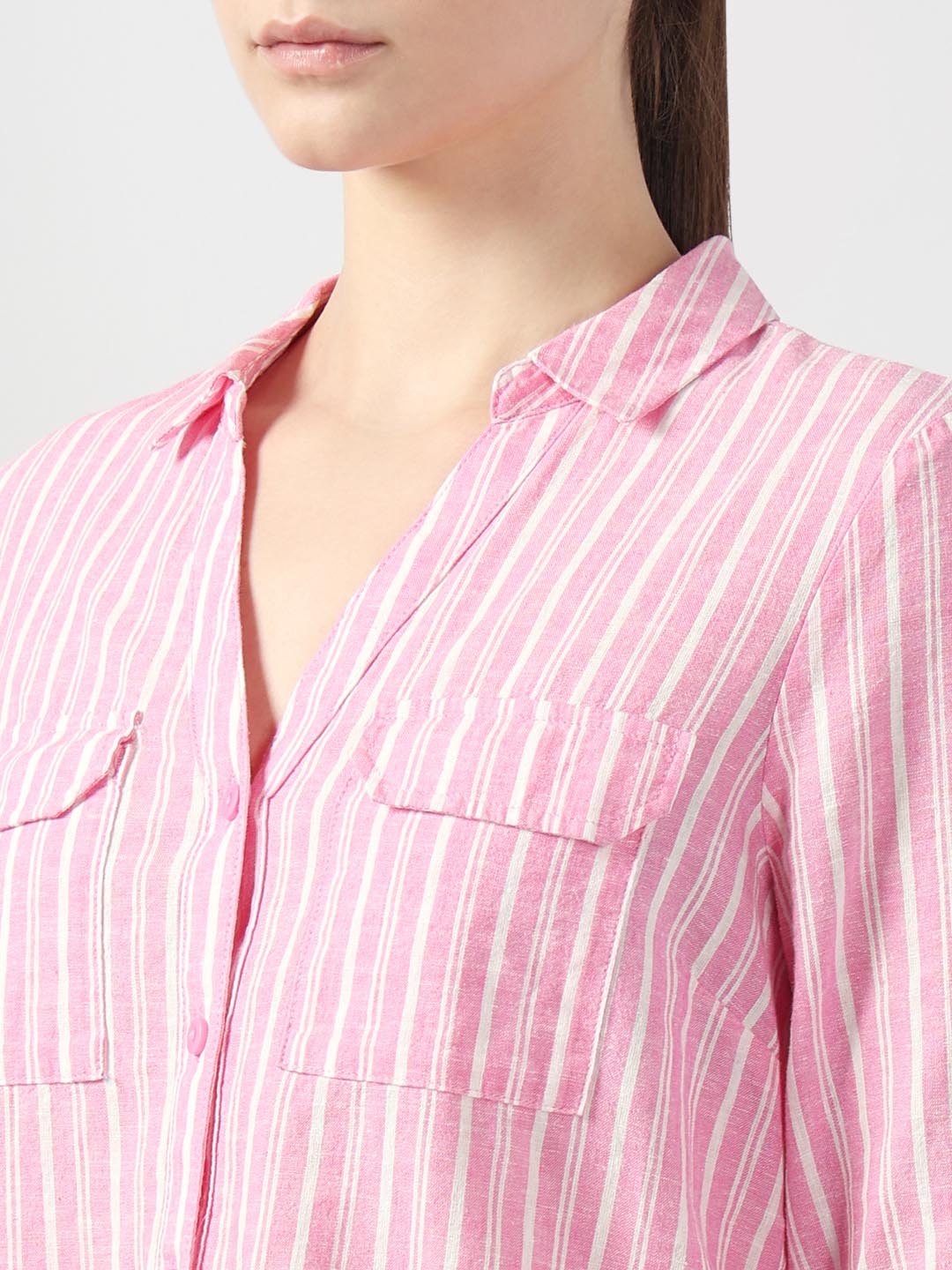 Pink Striped Shirt