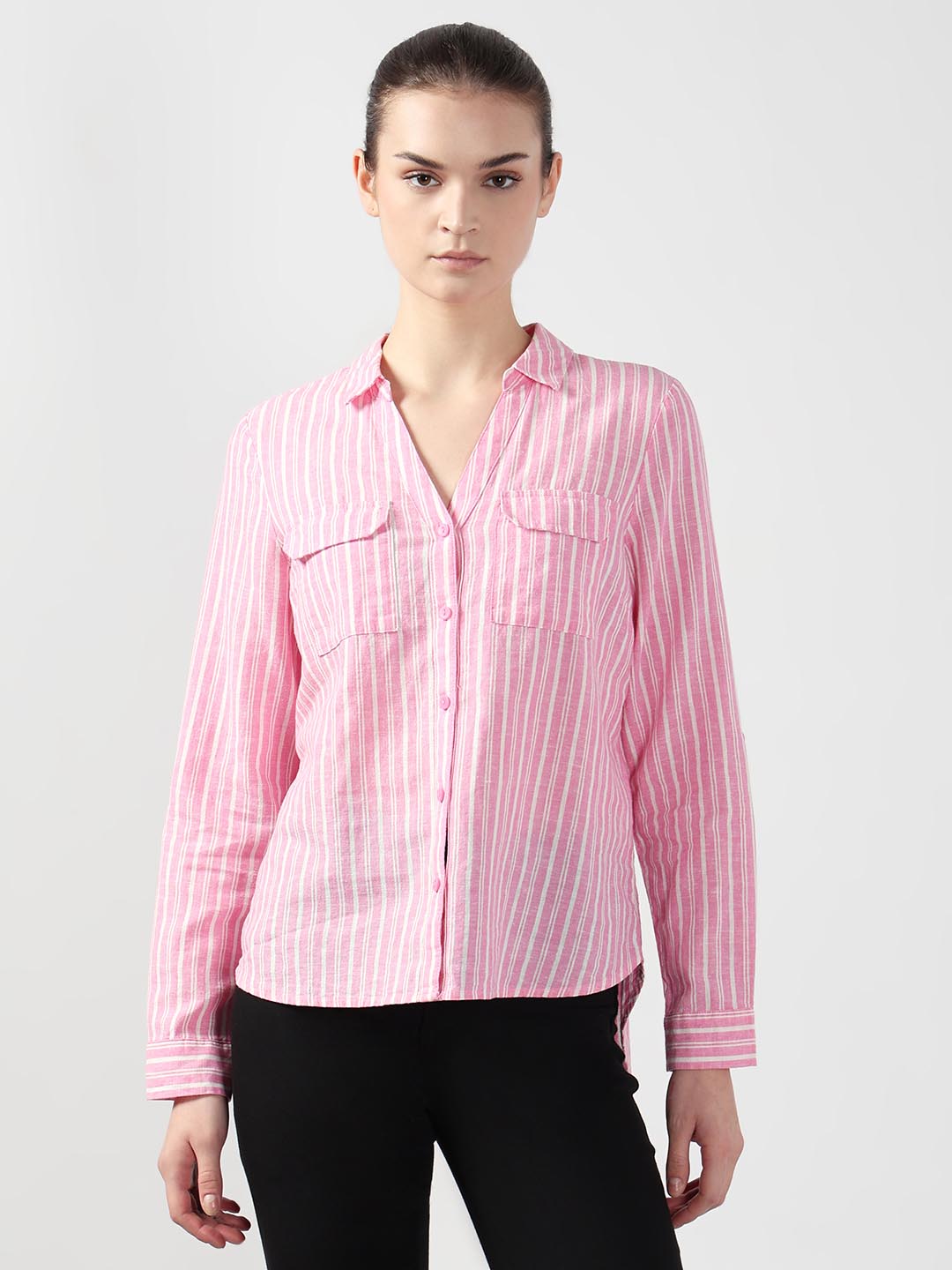 Pink Striped Shirt