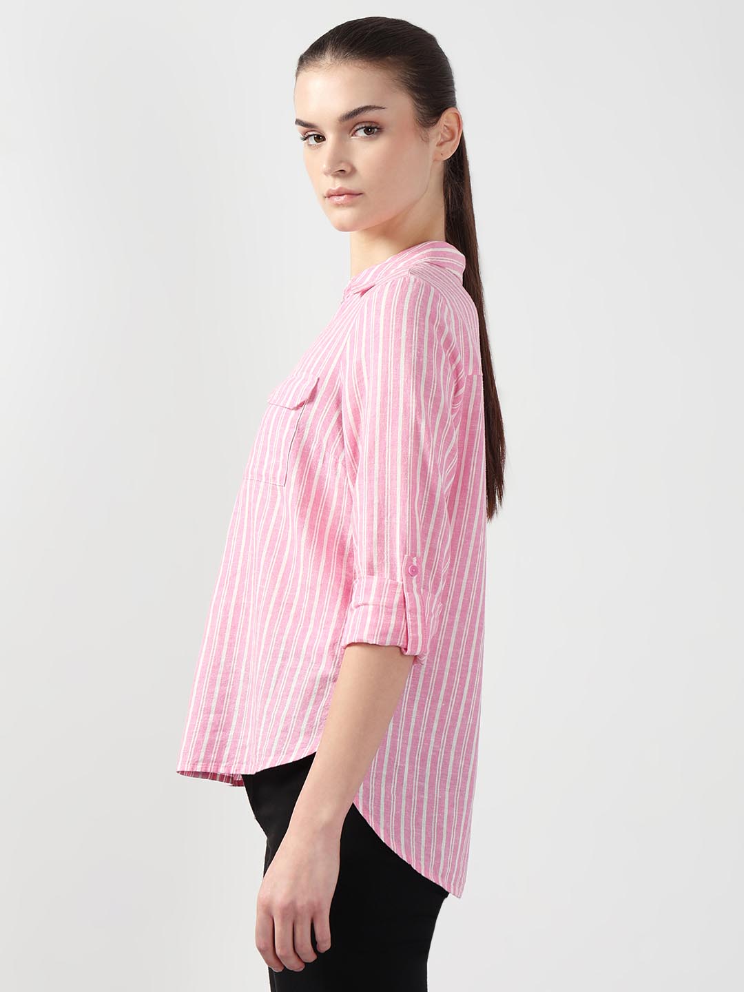 Pink Striped Shirt