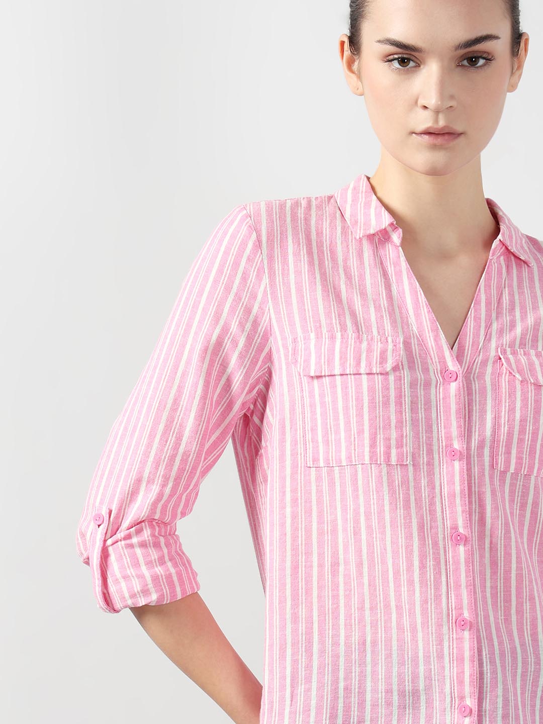 Pink Striped Shirt