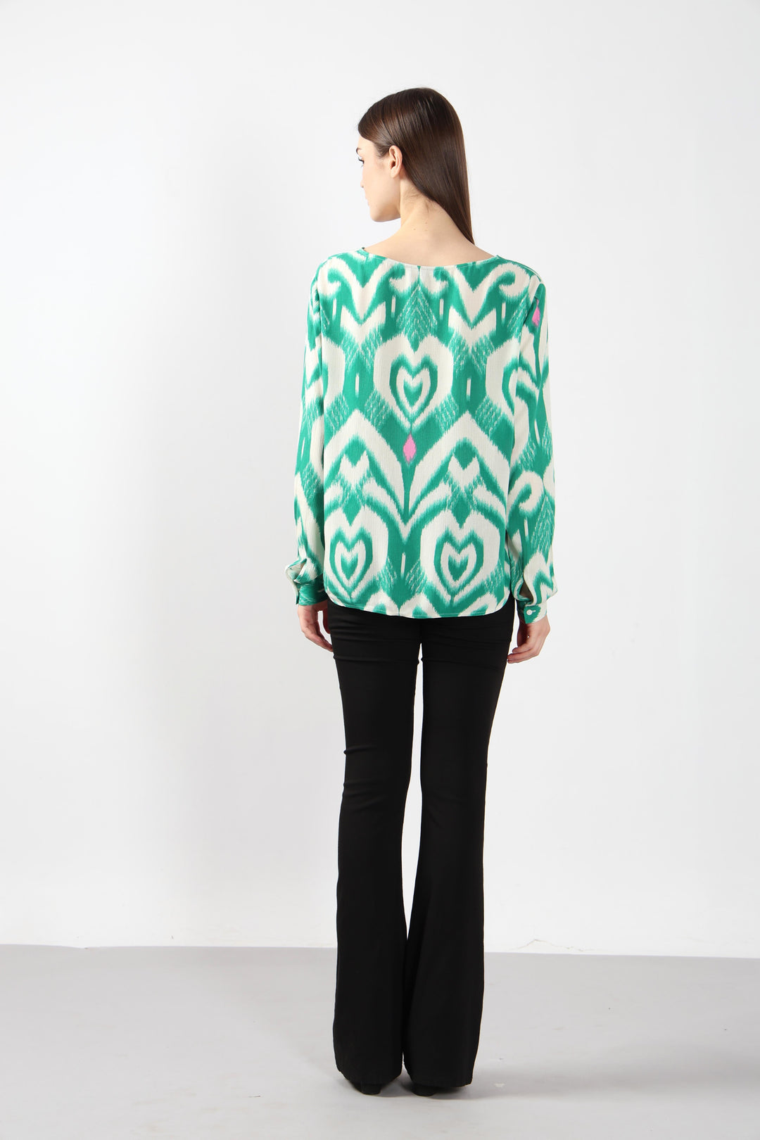 Vero Moda Green Abstract Print Shirt