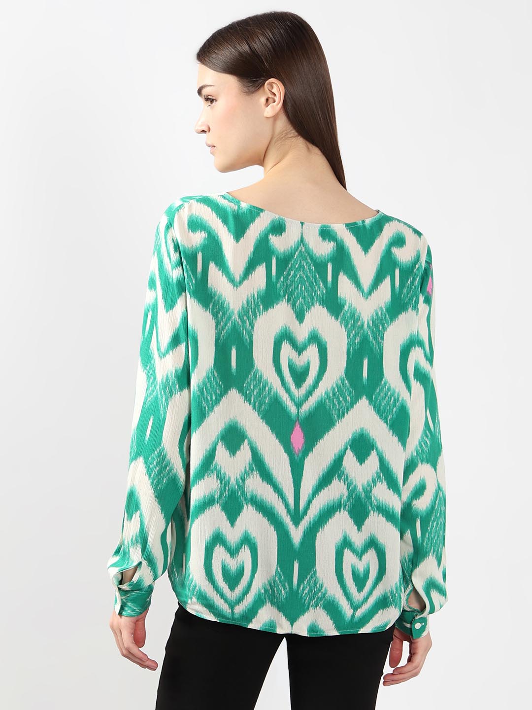 Vero Moda Green Abstract Print Shirt