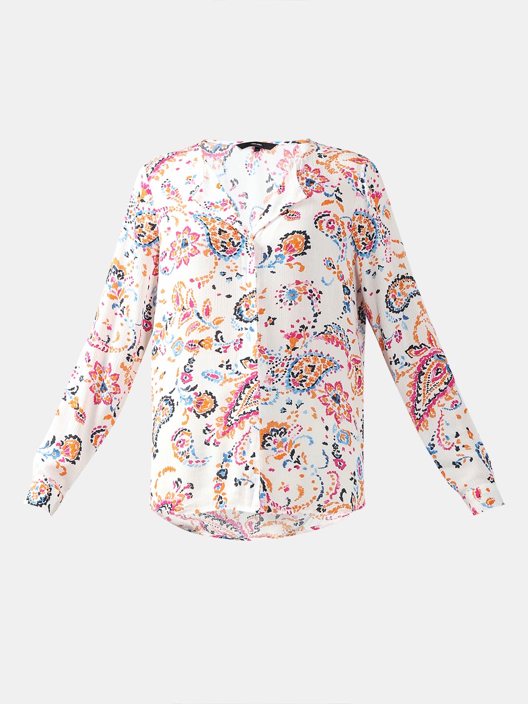 Vero Moda White Printed Viscose Shirt
