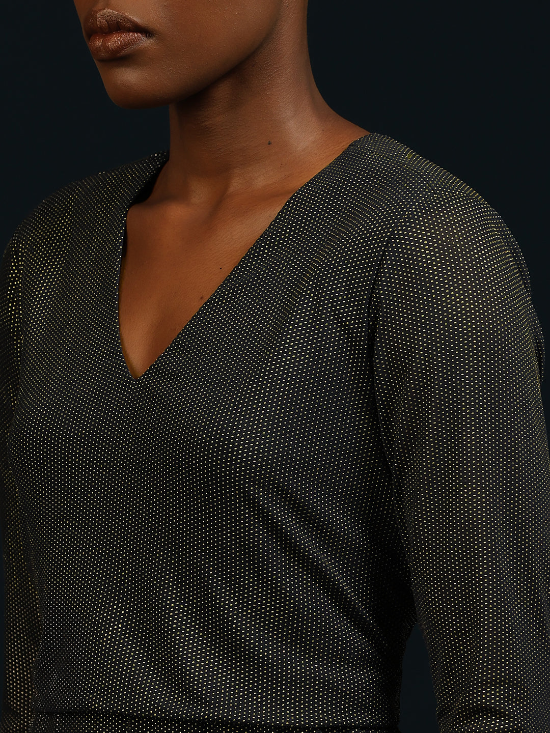 Marquee Metallic Maxi Dress