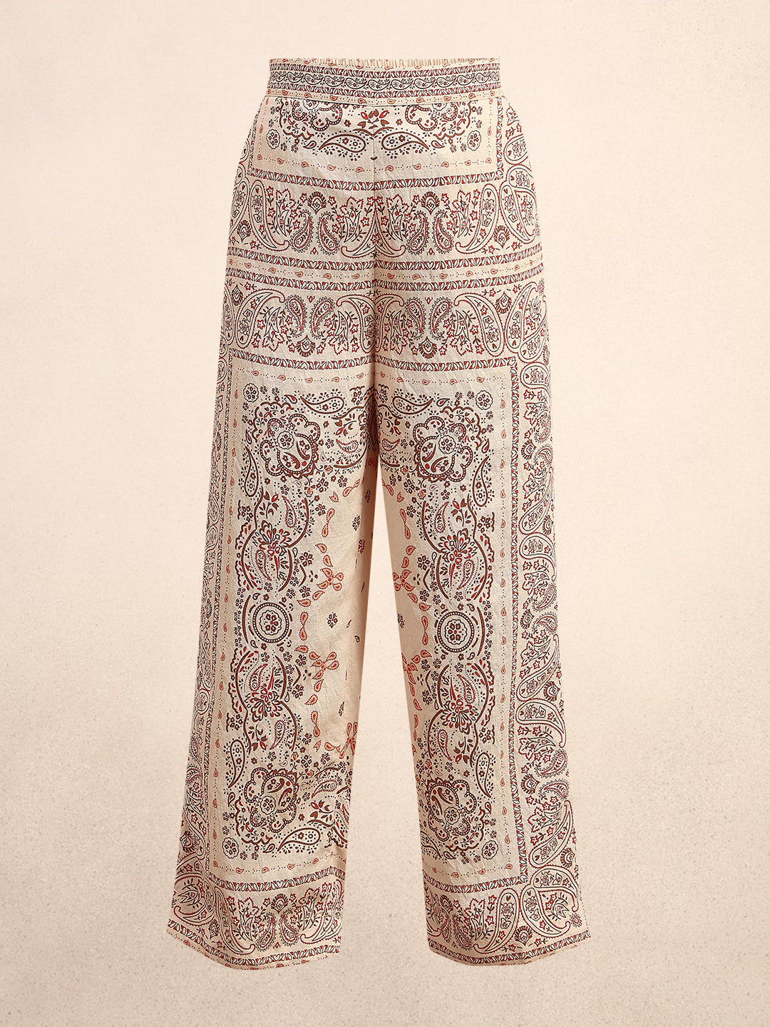 Printed Wide Leg Pants