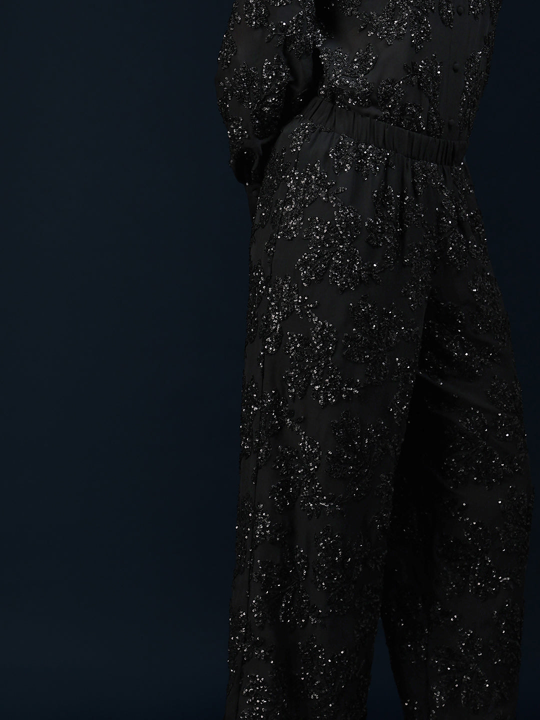 Marquee Embellished Wide Leg Pants