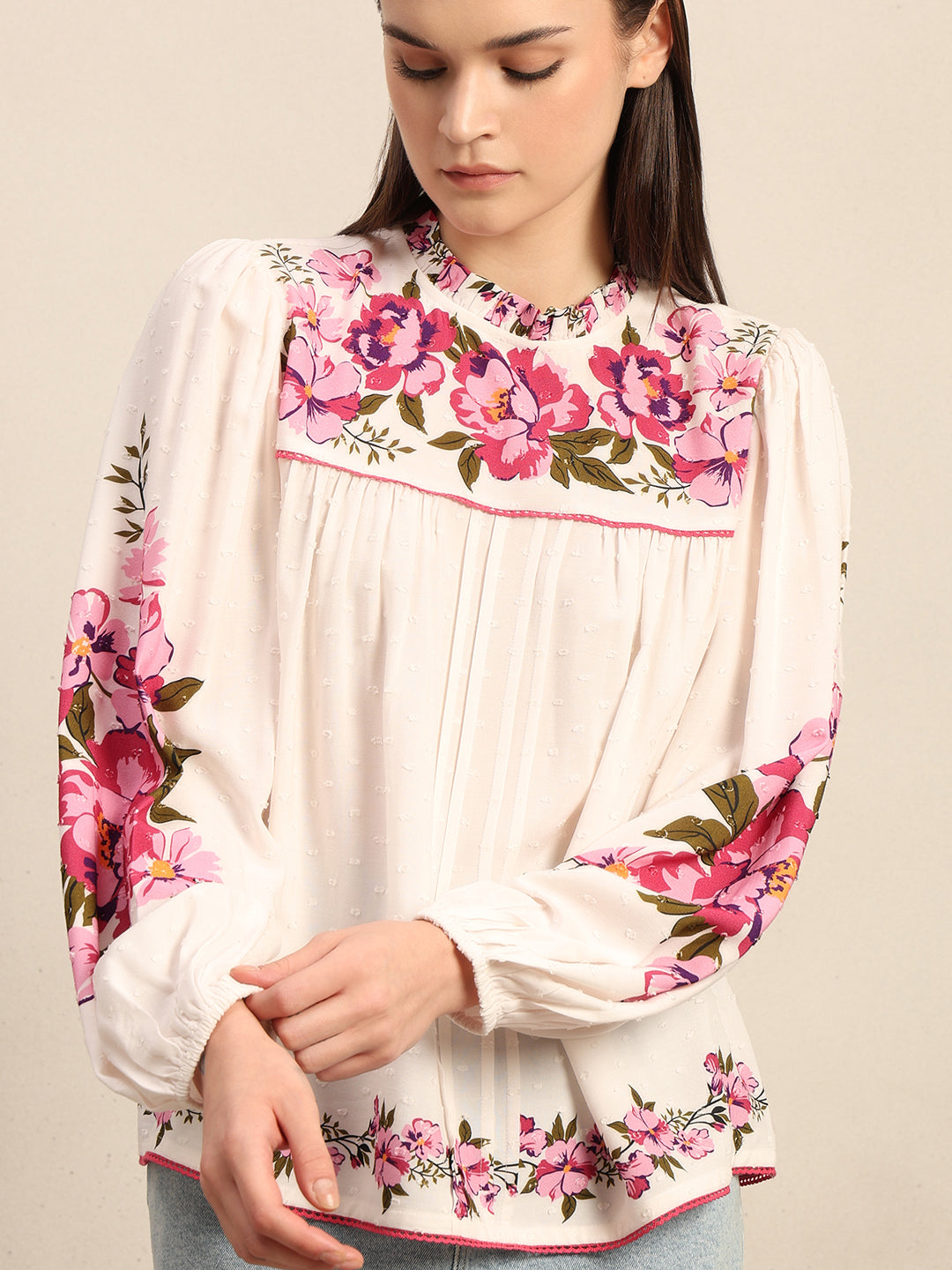 Floral Embroidered Top