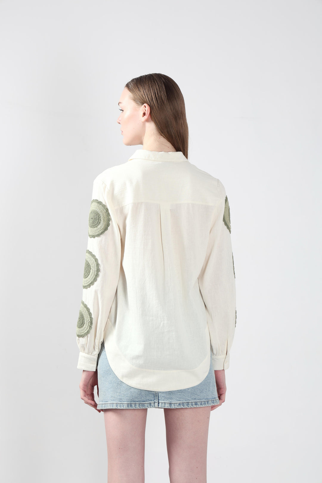 White Embroidered Shirt