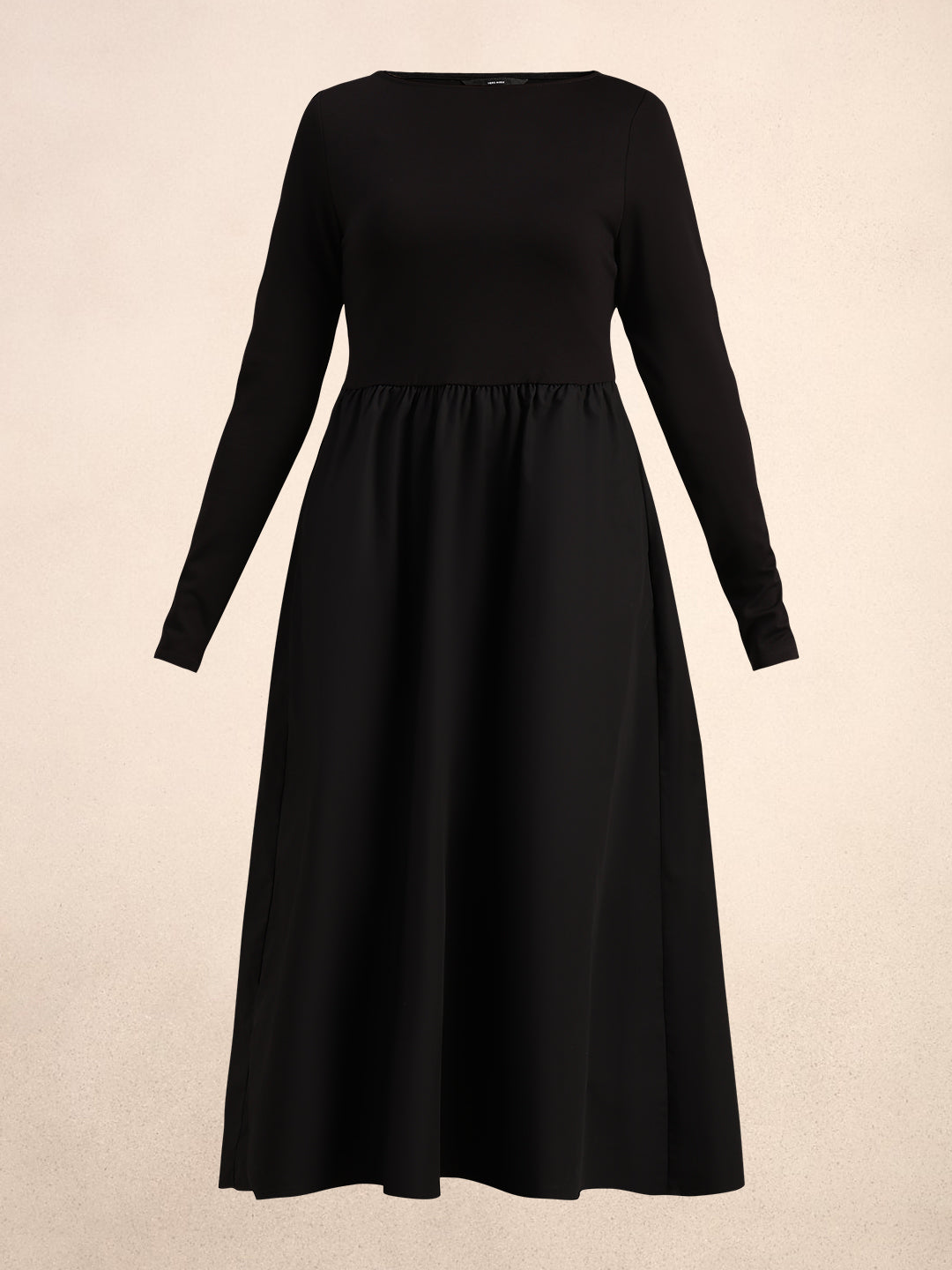 Black Boat Neck Dress