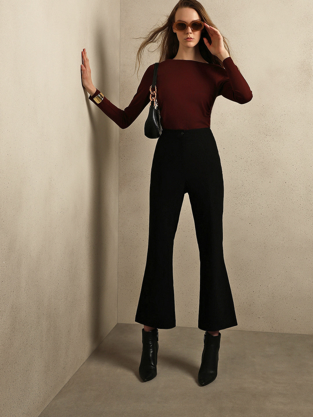 High Rise Flared Pants