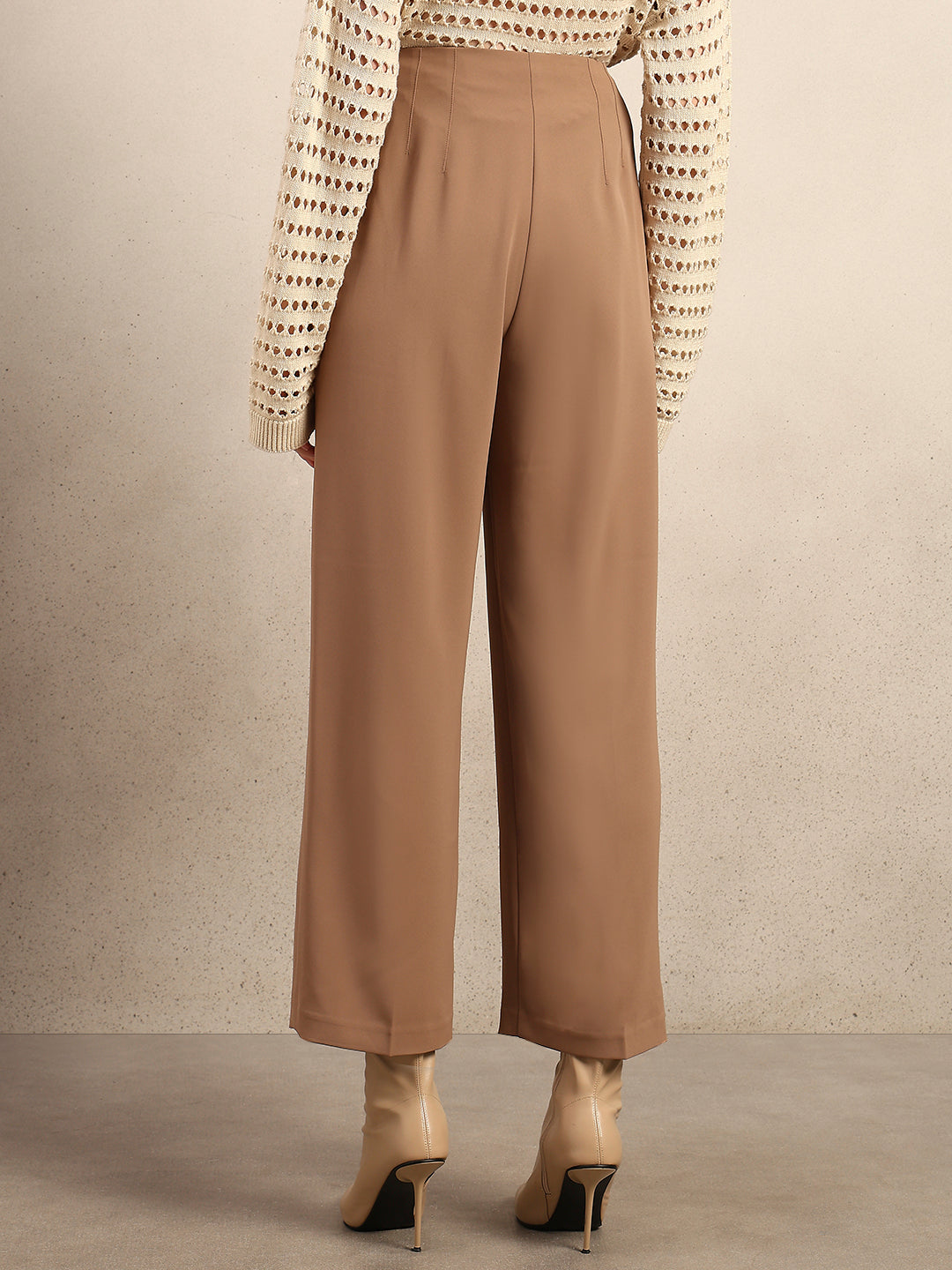 Wide Leg High Rise Pants