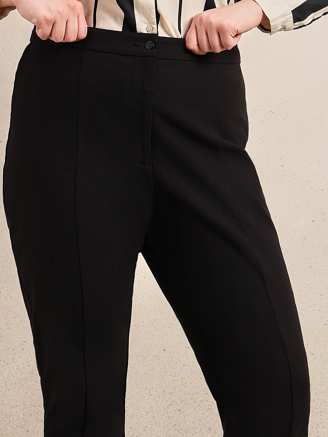 Curve Cropped Flared Pants