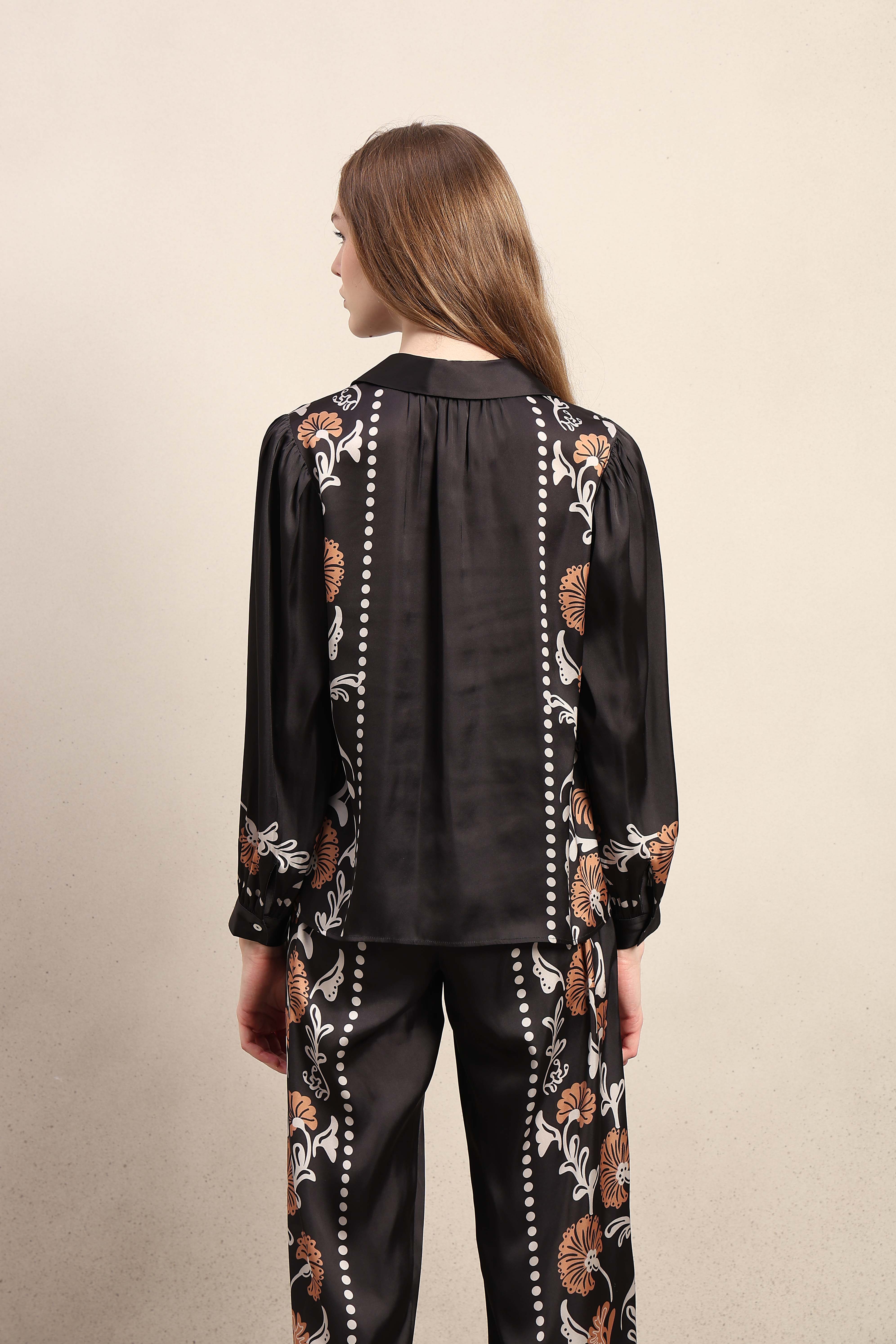 Floral Print Button Up Shirt