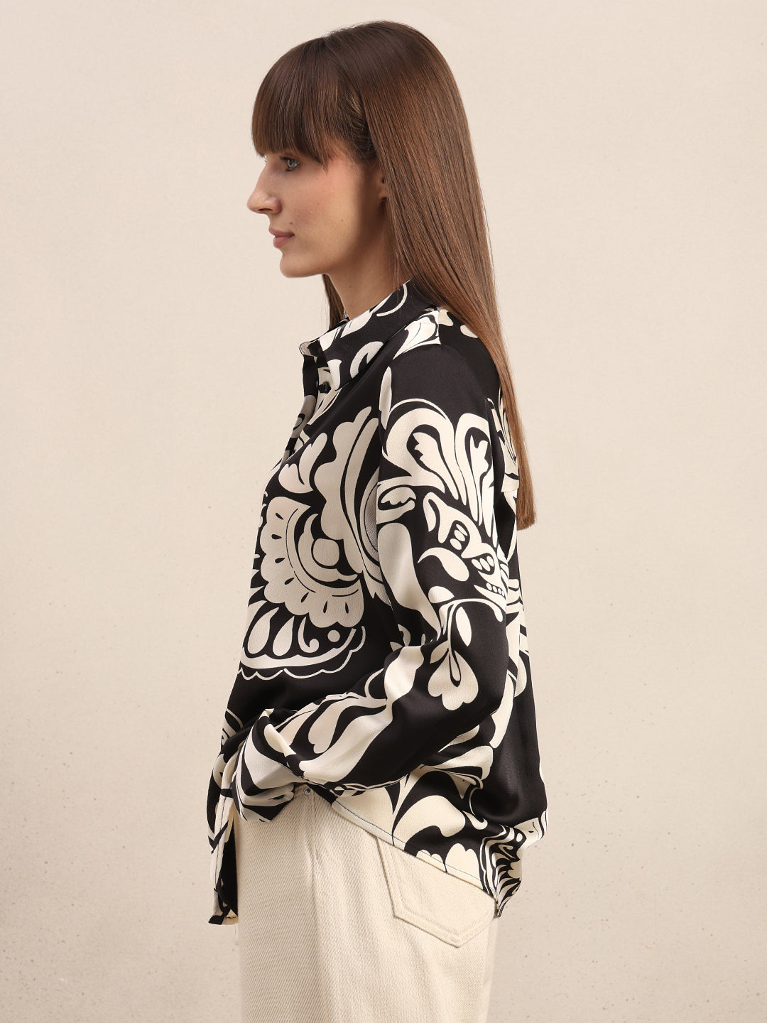 Black Printed Shirt