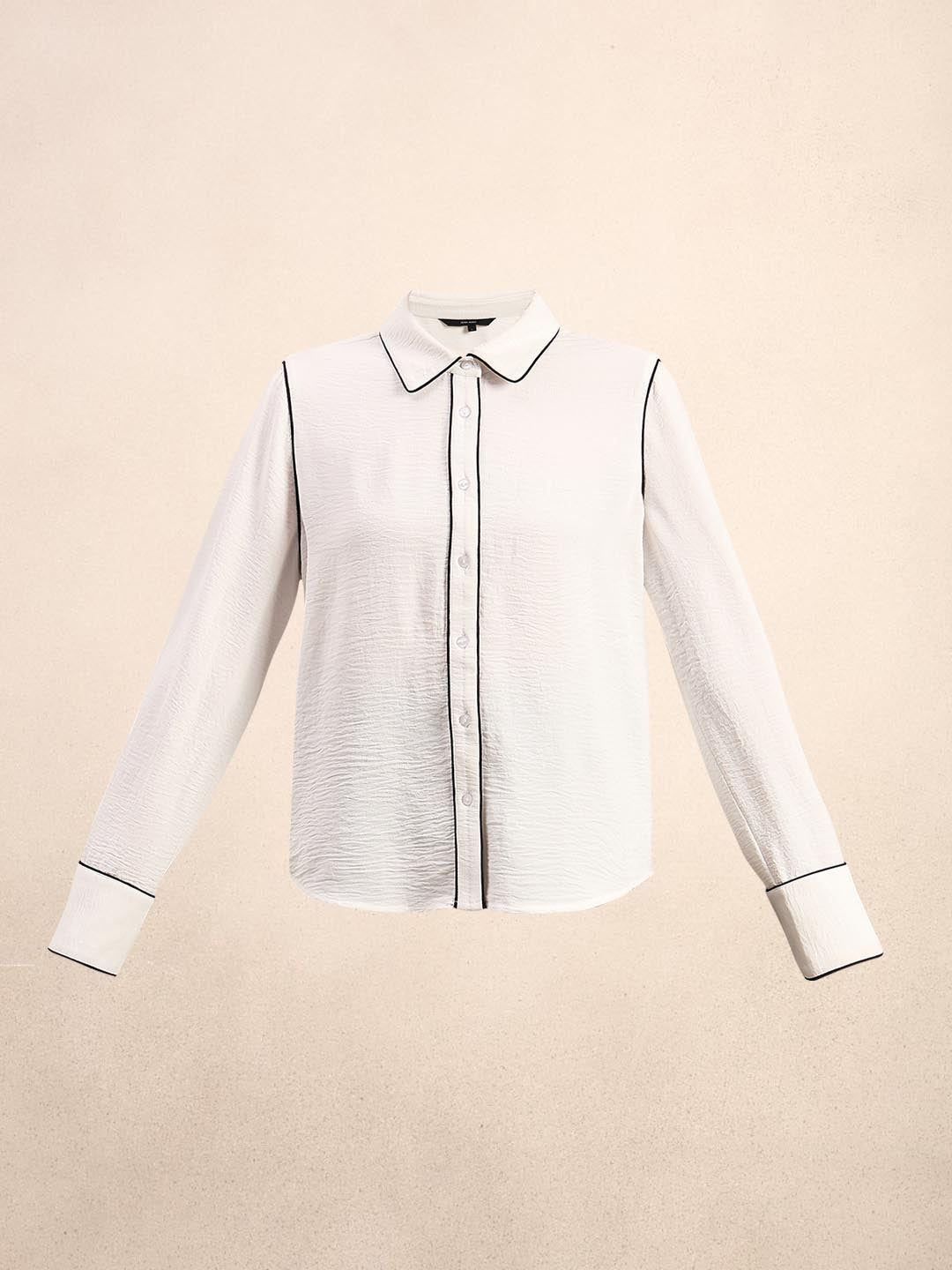 White Textured Shirt