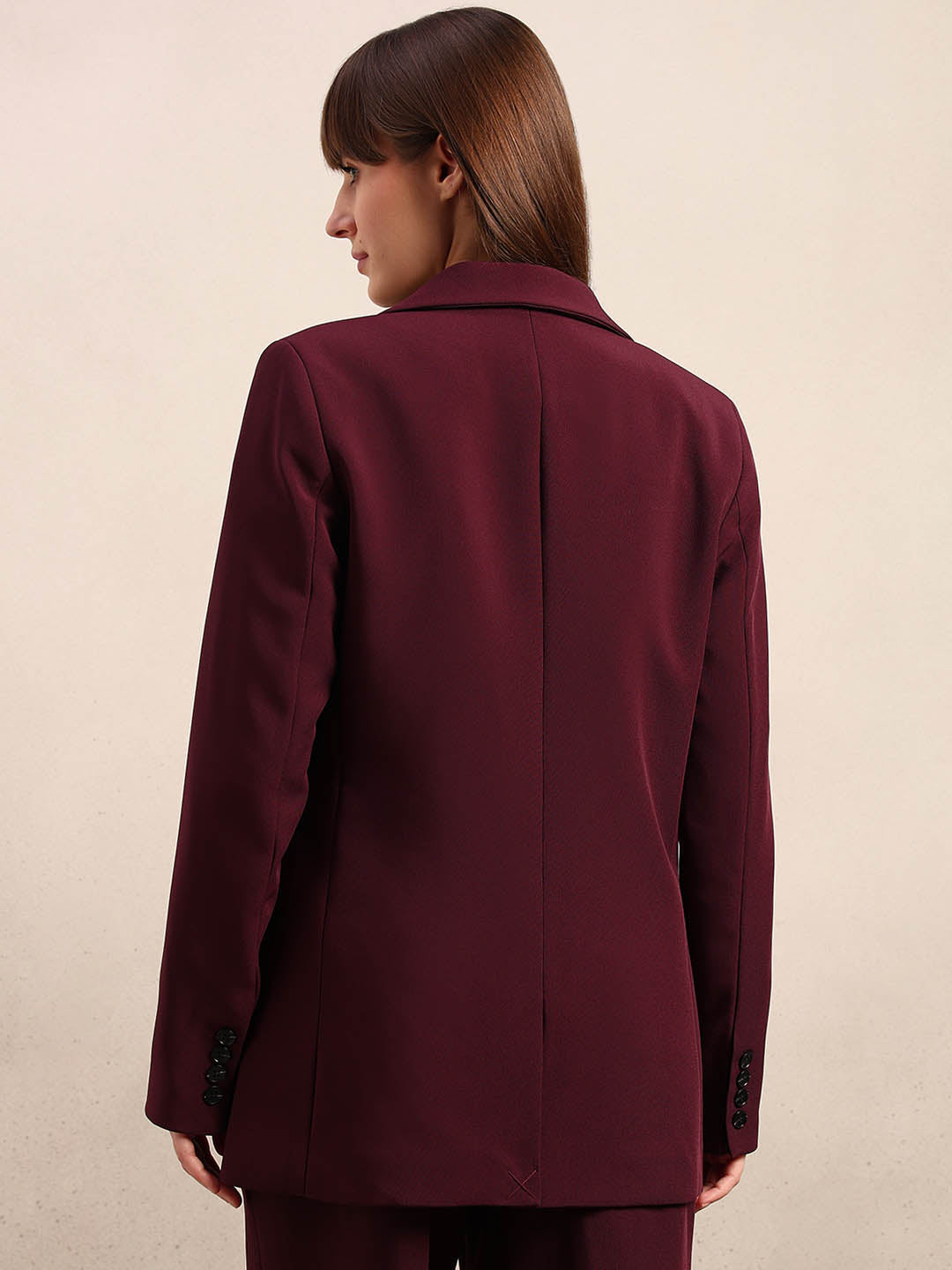 Maroon Tailored Blazer