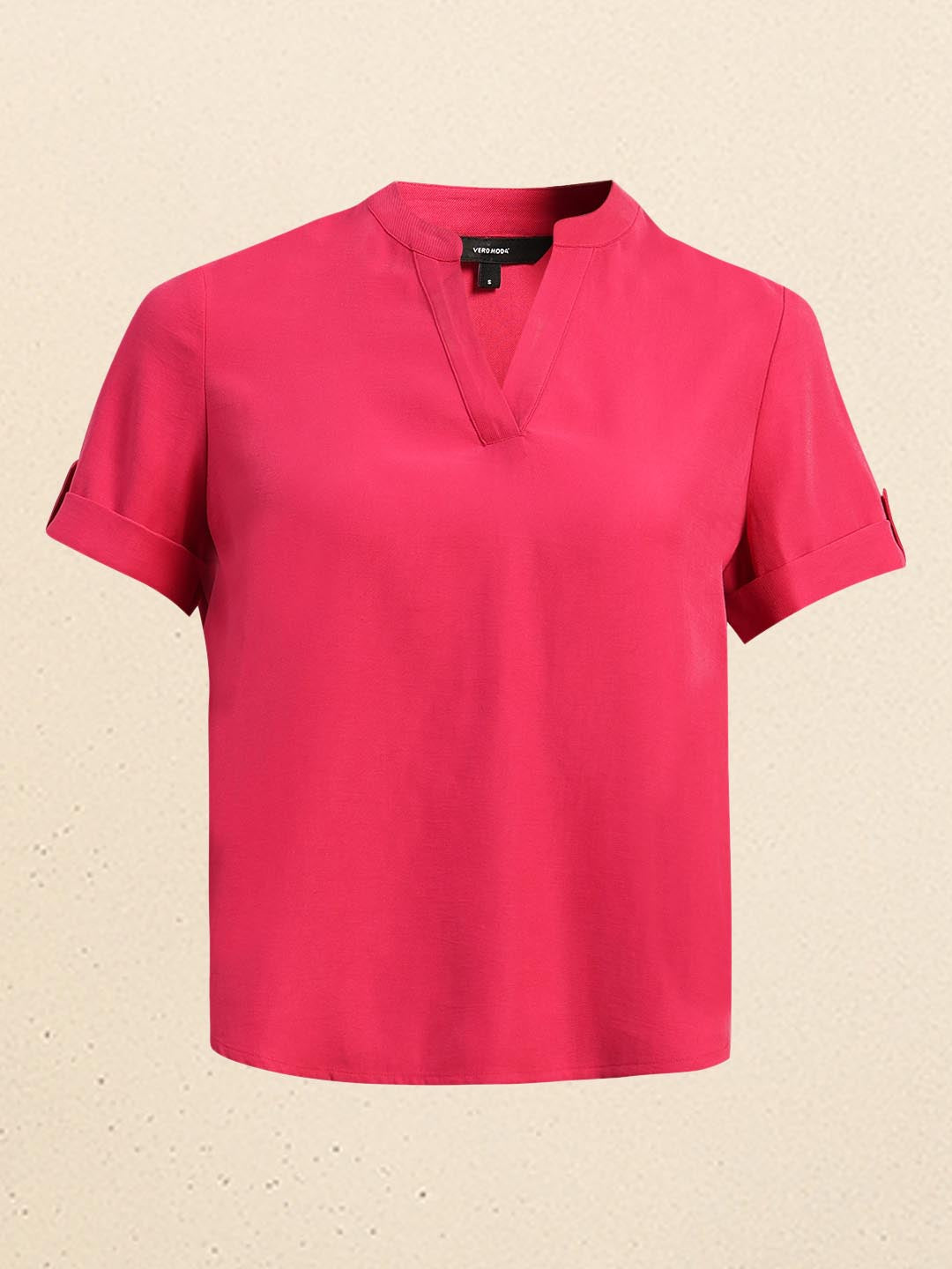 Pink V-Neck Top
