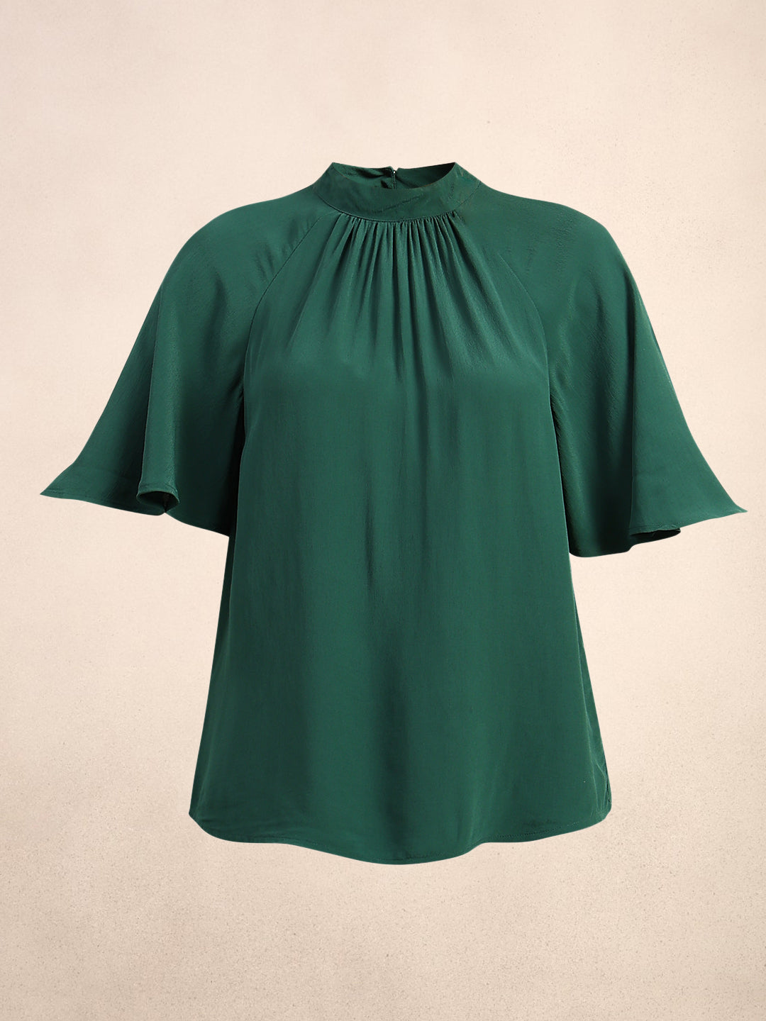 Green Short Sleeves Top